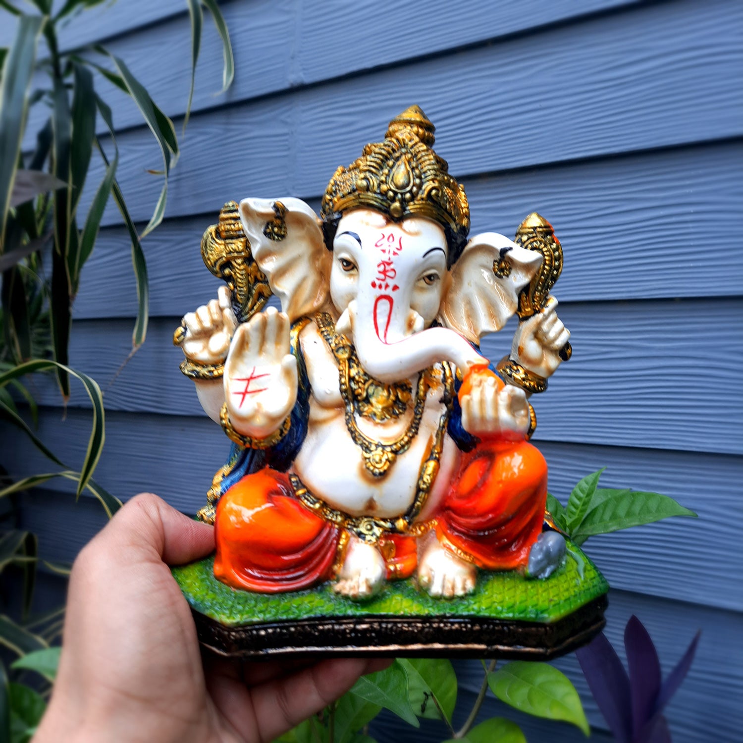 Ganpati Showpiece |Ganesh Statue for Home & Pooja - 8 Inch-Apkamart
