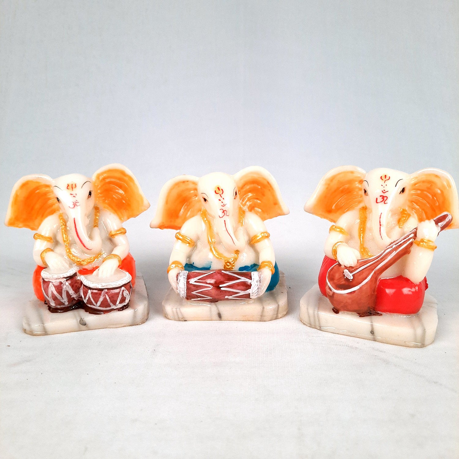 Ganesh Idol | Ganesh Idol for Car Dashboard - 4 Inch-Apkamart #Style_Pack of 3
