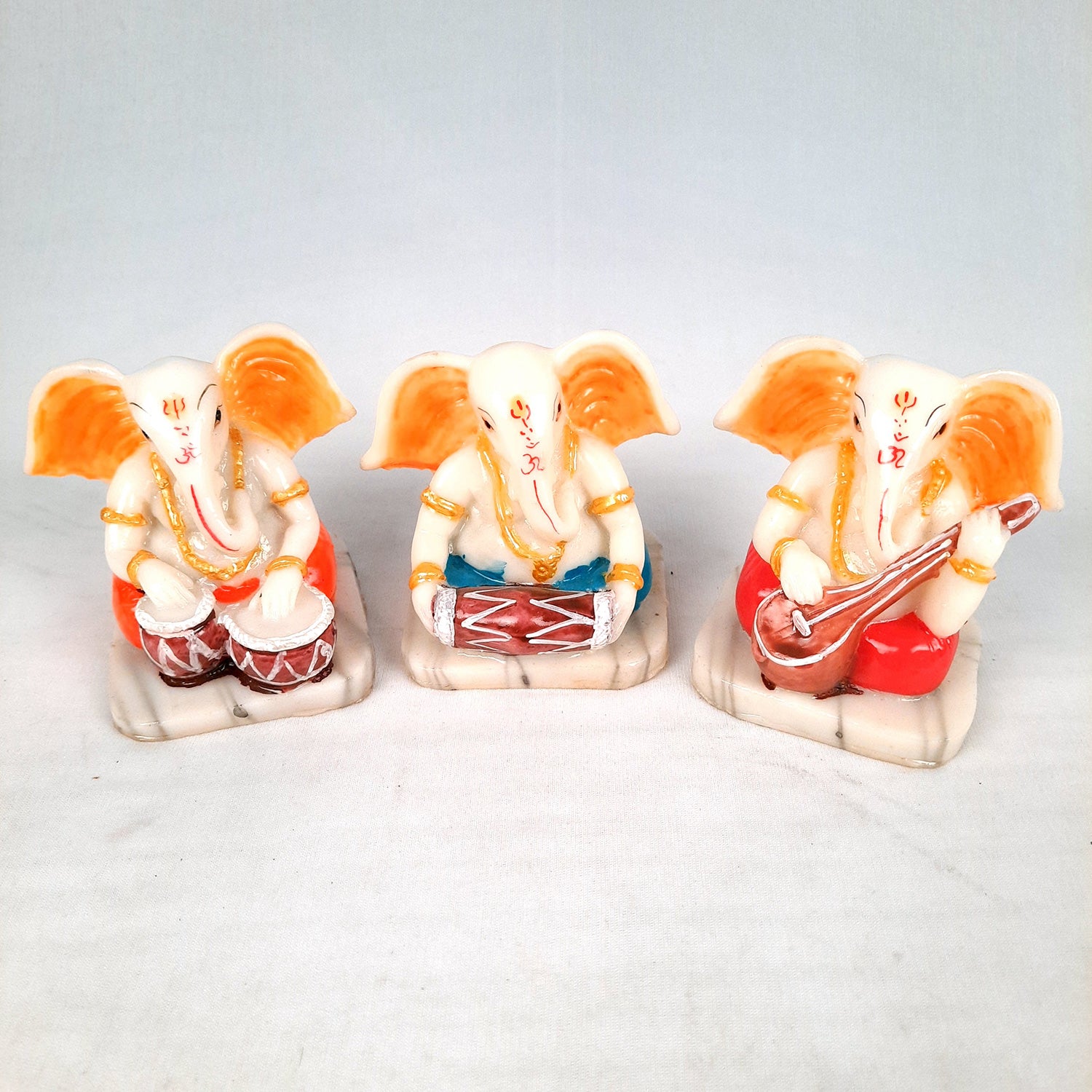 Ganesh Idol | Ganesh Idol for Car Dashboard - 4 Inch-Apkamart #Style_Pack of 3