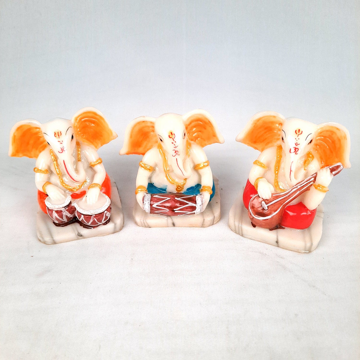 Ganesh Idol | Ganesh Idol for Car Dashboard - 4 Inch-Apkamart #Style_Pack of 3