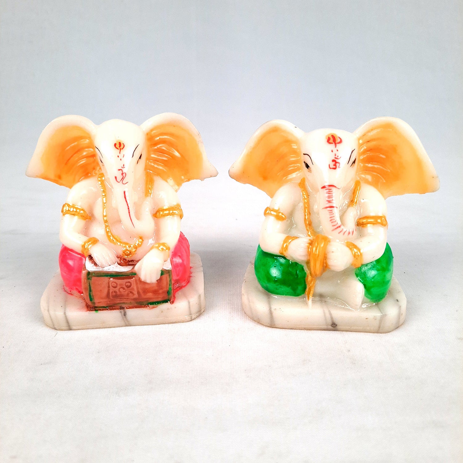 Ganesh Idol | Ganesh Idol for Car Dashboard - 4 Inch-Apkamart #Style_Pack of 2