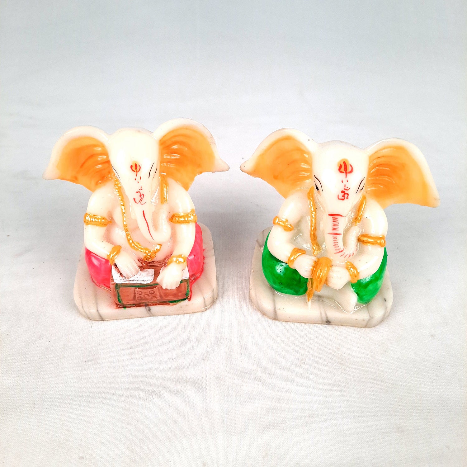 Ganesh Idol | Ganesh Idol for Car Dashboard - 4 Inch-Apkamart #Style_Pack of 2