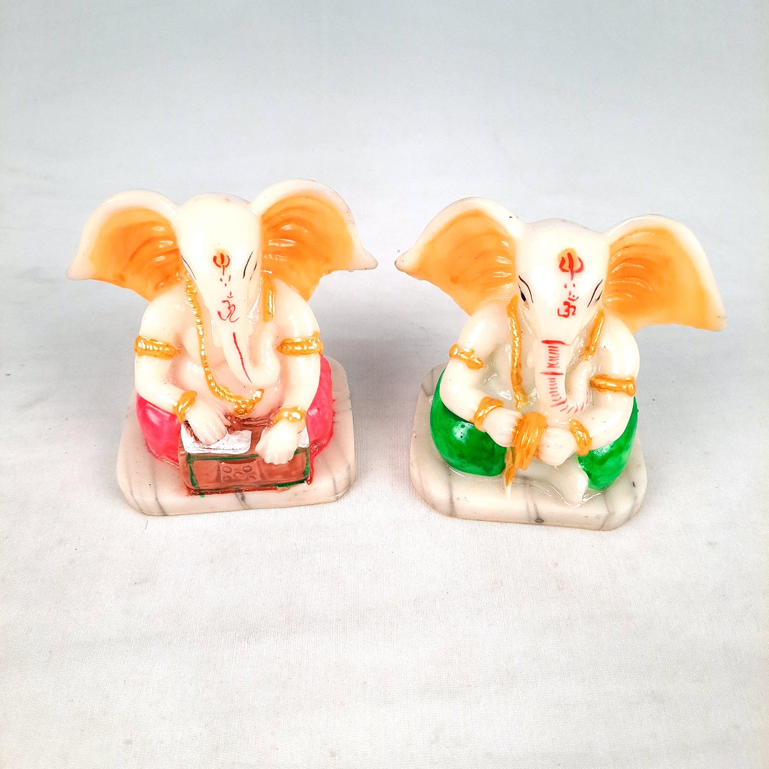 Ganesh Idol | Ganesh Idol for Car Dashboard - 4 Inch-Apkamart #Style_Pack of 2