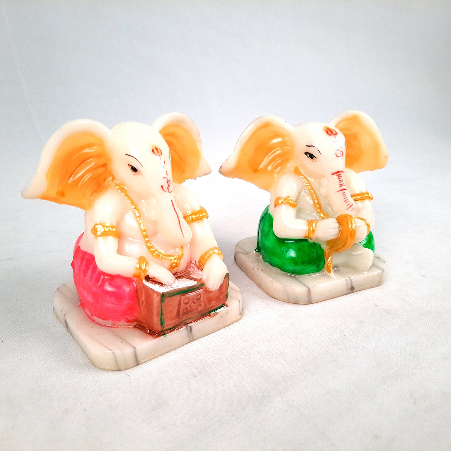 Ganesh Idol | Ganesh Idol for Car Dashboard - 4 Inch-Apkamart #Style_Pack of 2