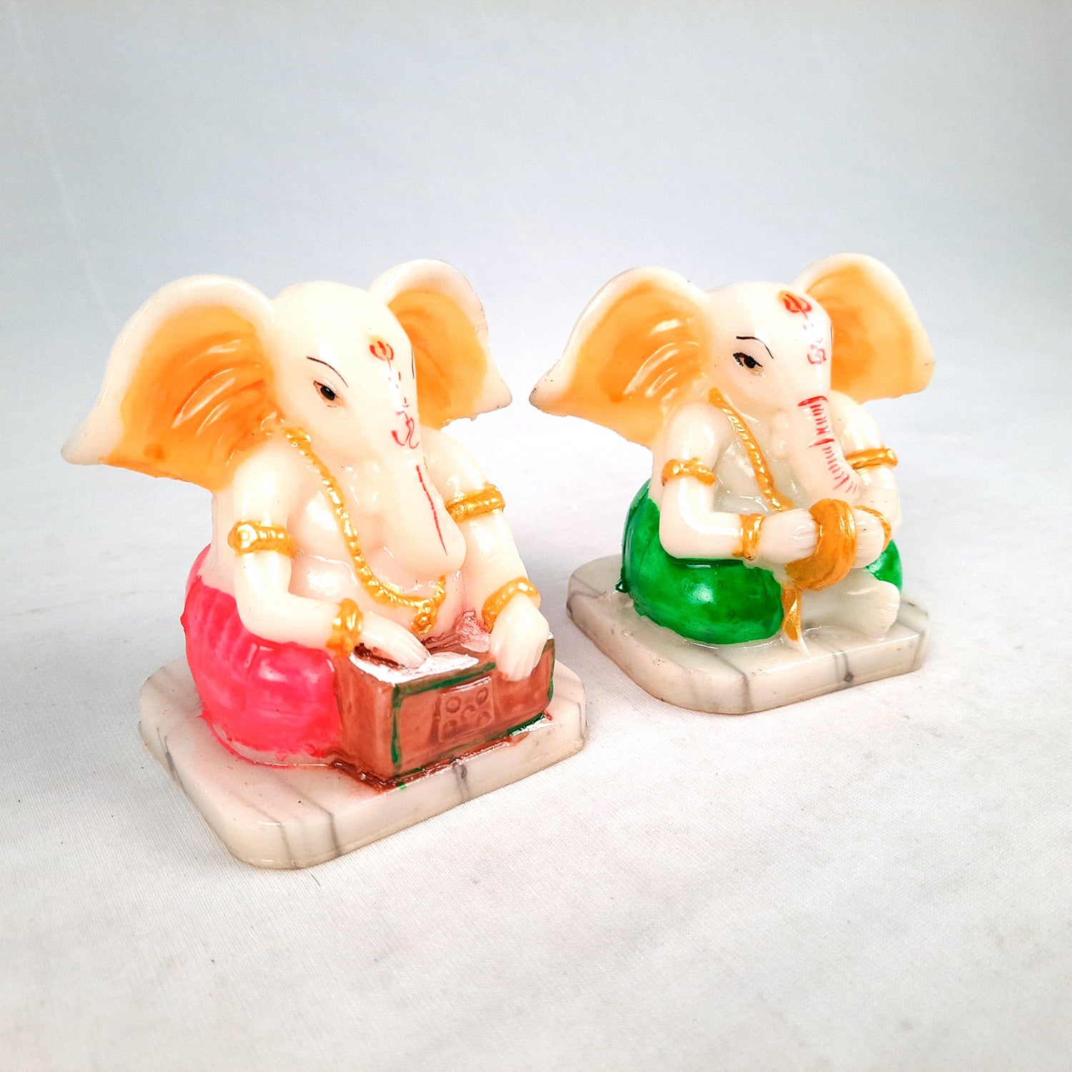 Ganesh Idol | Ganesh Idol for Car Dashboard - 4 Inch-Apkamart #Style_Pack of 2