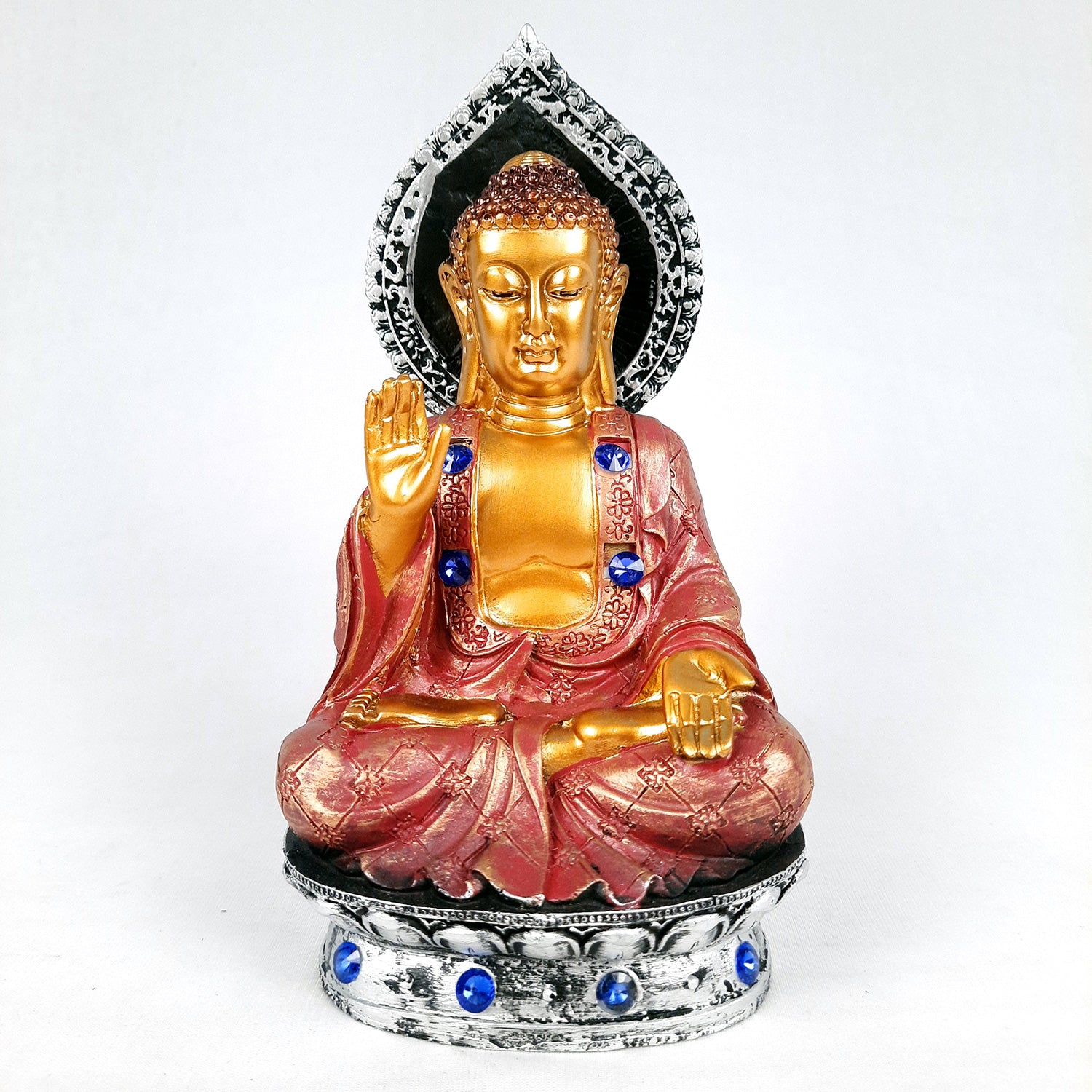 Buddha Statue | Lord Buddha Showpiece -for Home & Table Decor, Office & Gifts - 8 Inch - apkamart