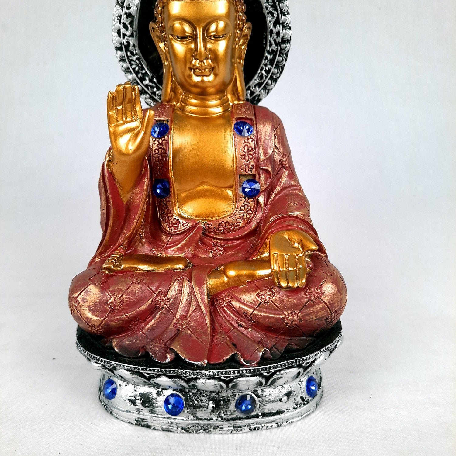 Buddha Statue | Lord Buddha Showpiece -for Home & Table Decor, Office & Gifts - 8 Inch - apkamart