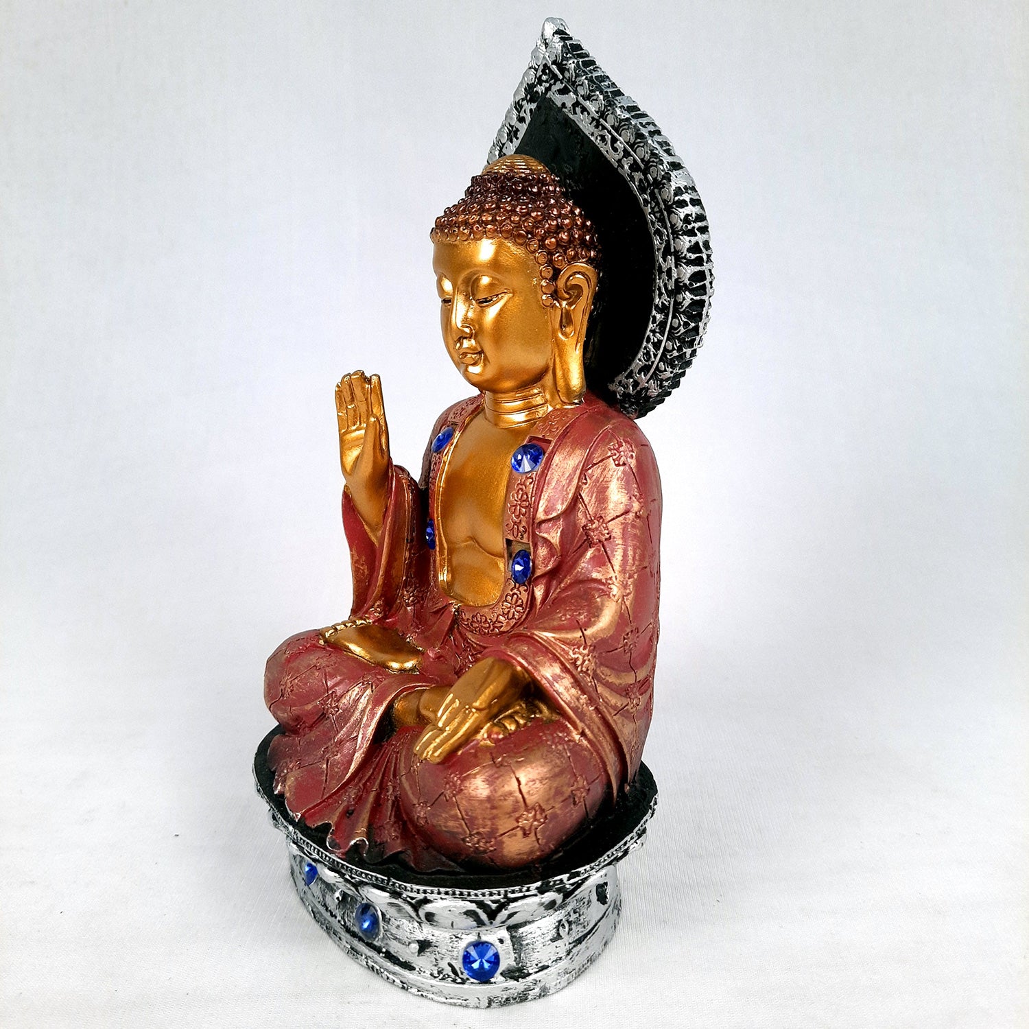 Buddha Statue | Lord Buddha Showpiece -for Home & Table Decor, Office & Gifts - 8 Inch - apkamart