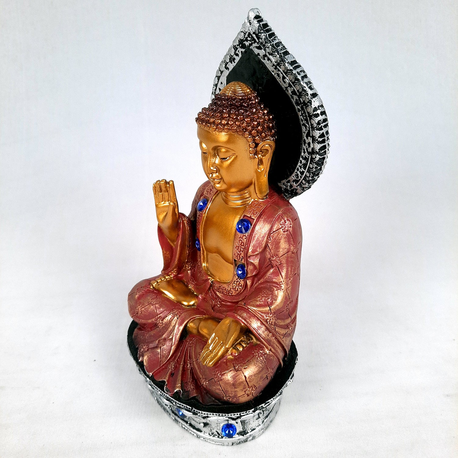 Buddha Statue | Lord Buddha Showpiece -for Home & Table Decor, Office & Gifts - 8 Inch - apkamart