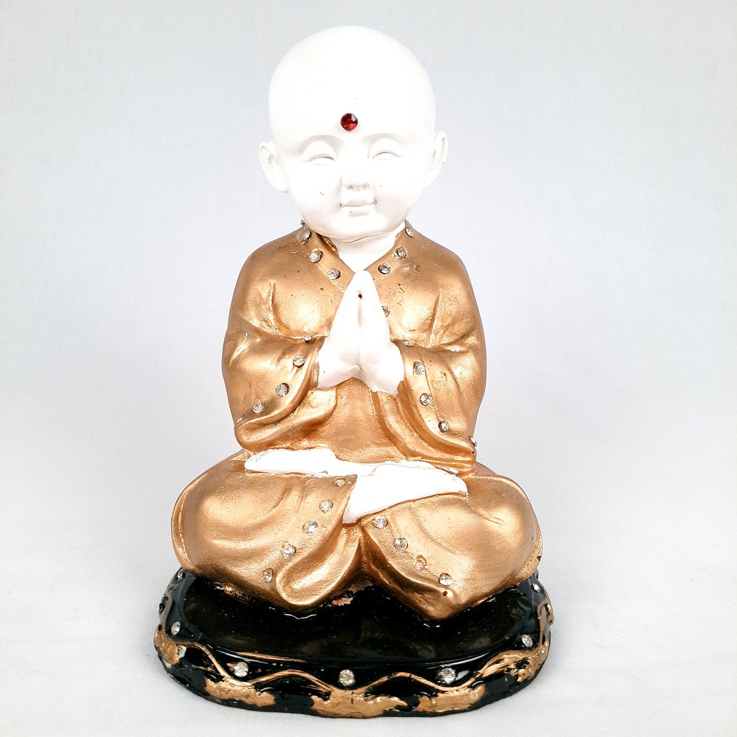 Baby Monk Showpiece - for Home & Garden Decor - 8 Inch-Apkamart #Style_Design 2