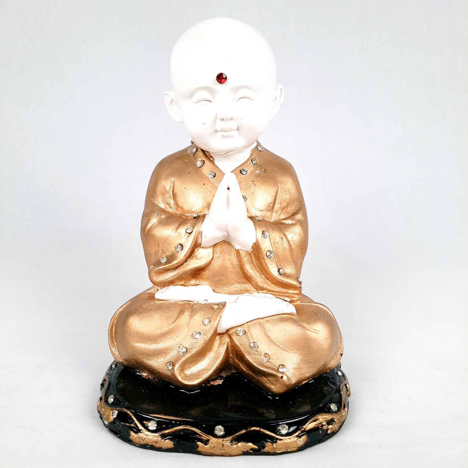 Baby Monk Showpiece - for Home & Garden Decor - 8 Inch-Apkamart #Style_Design 2