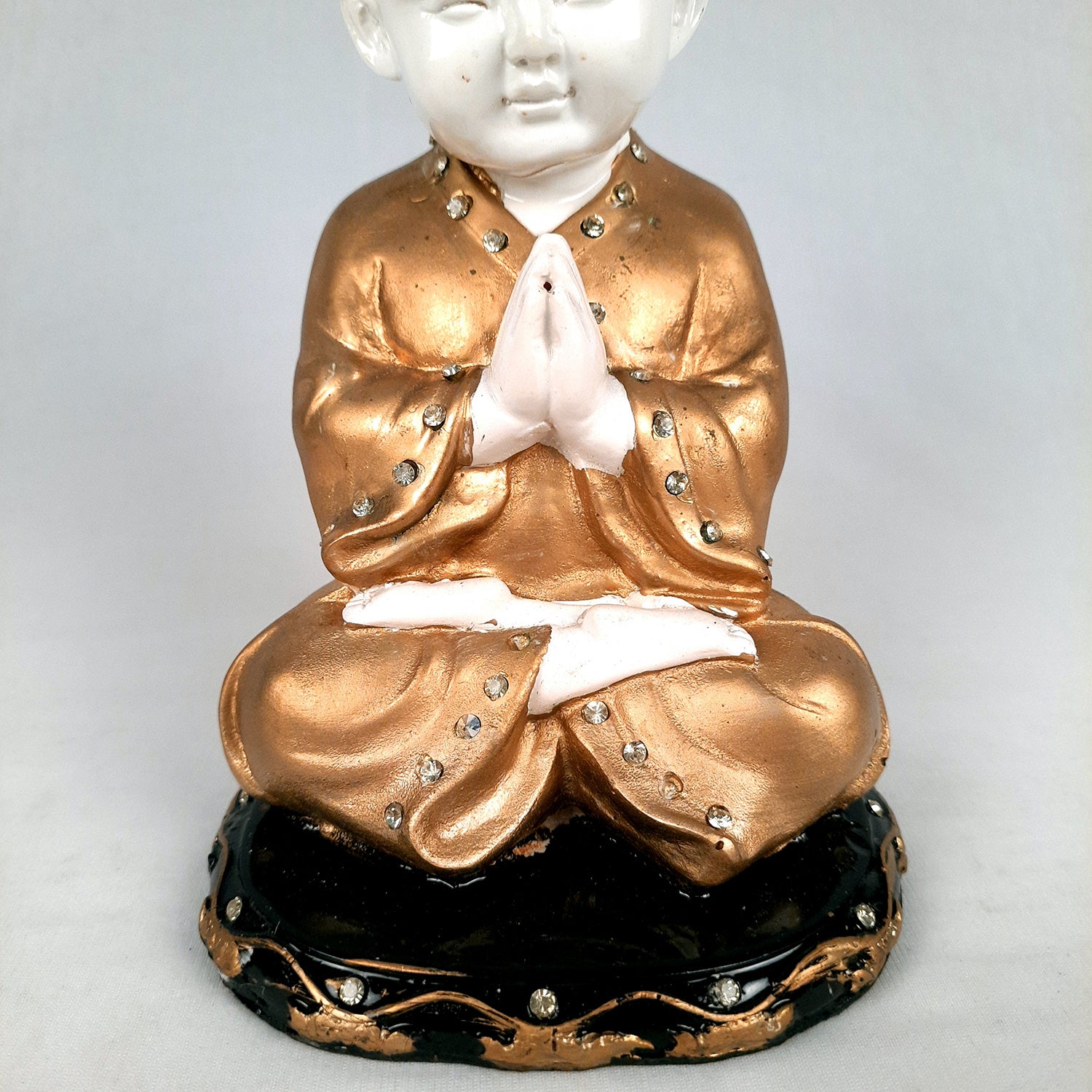Baby Monk Showpiece - for Home & Garden Decor - 8 Inch-Apkamart #Style_Design 2