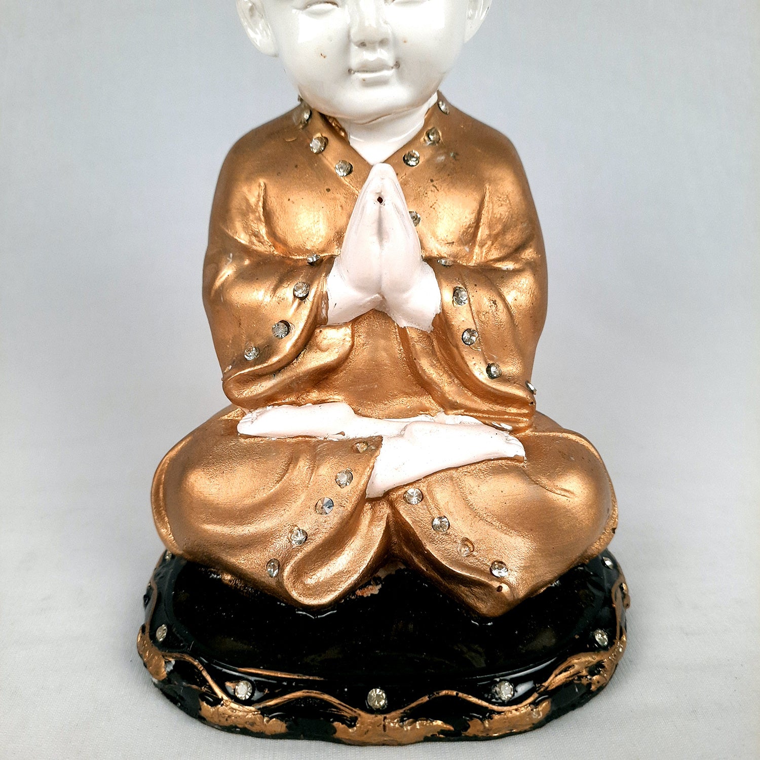 Baby Monk Showpiece - for Home & Garden Decor - 8 Inch-Apkamart #Style_Design 2