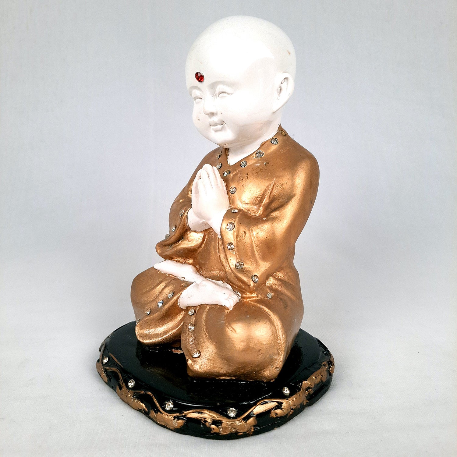 Baby Monk Showpiece - for Home & Garden Decor - 8 Inch-Apkamart #Style_Design 2