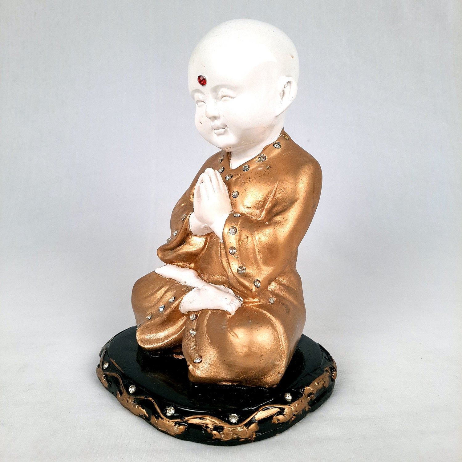 Baby Monk Showpiece - for Home & Garden Decor - 8 Inch-Apkamart #Style_Design 2