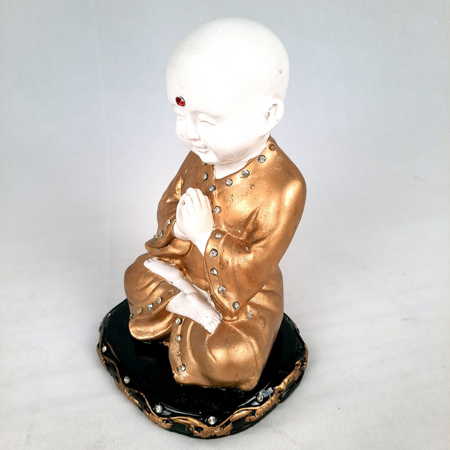 Baby Monk Showpiece - for Home & Garden Decor - 8 Inch-Apkamart #Style_Design 2