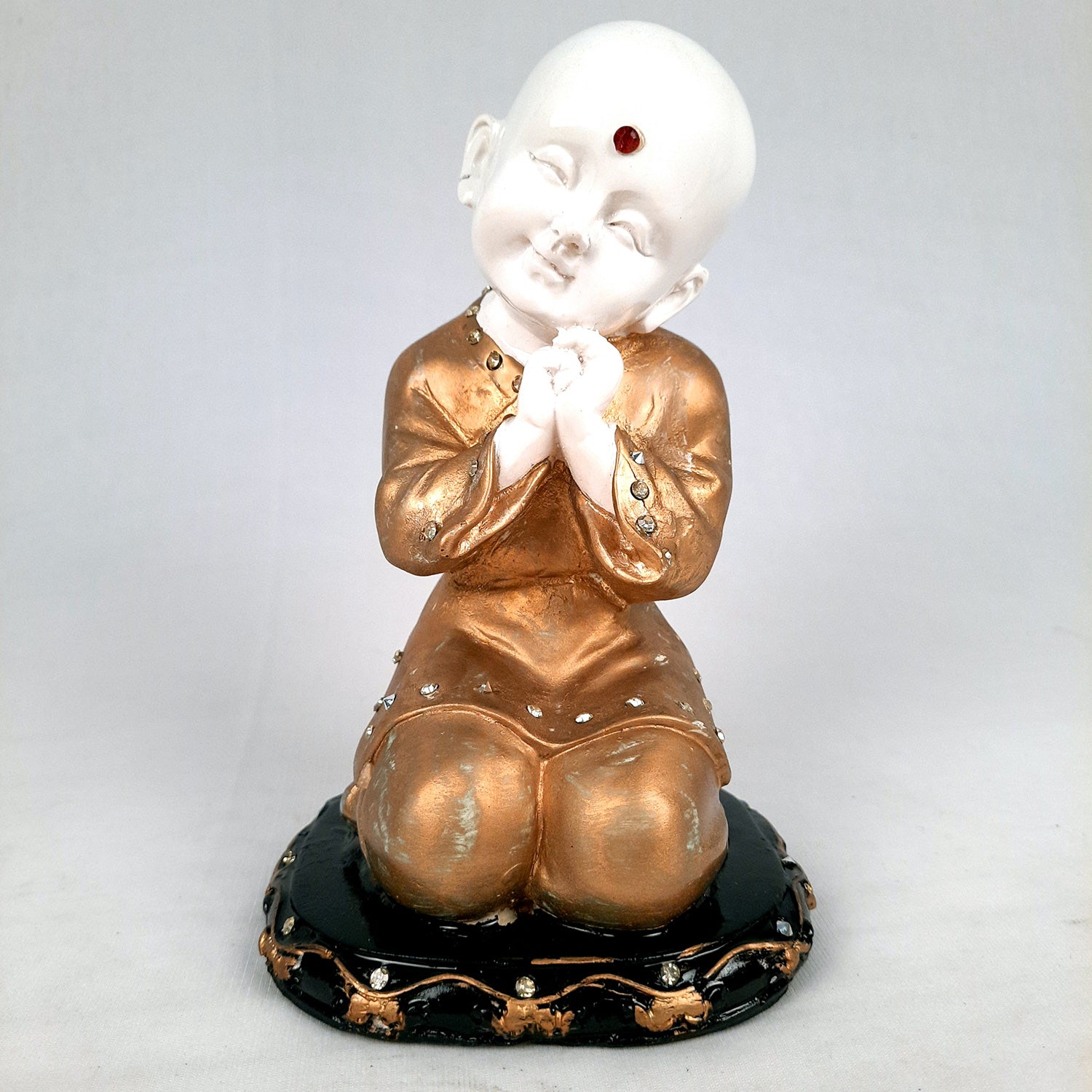 Baby Monk Showpiece - for Home & Garden Decor - 8 Inch-Apkamart #Style_Design 3
