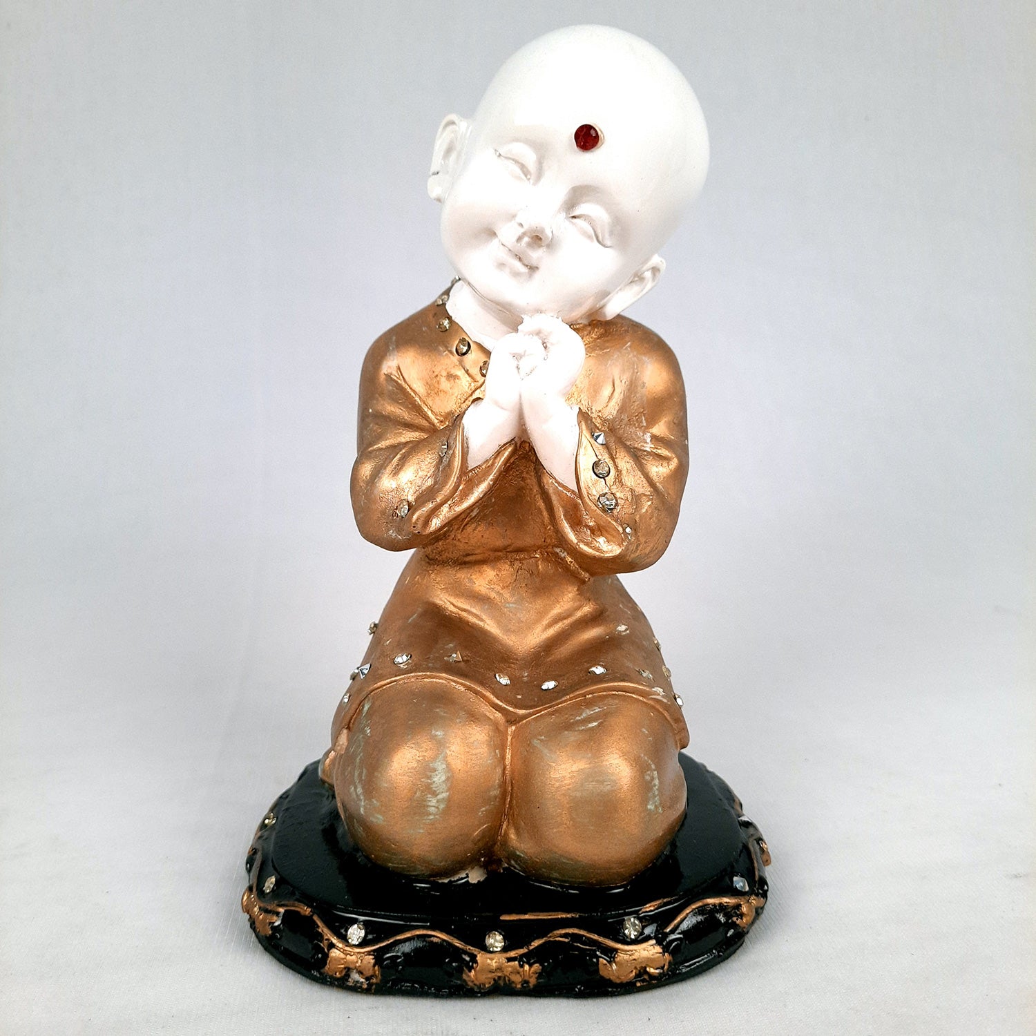 Baby Monk Showpiece - for Home & Garden Decor - 8 Inch-Apkamart #Style_Design 3