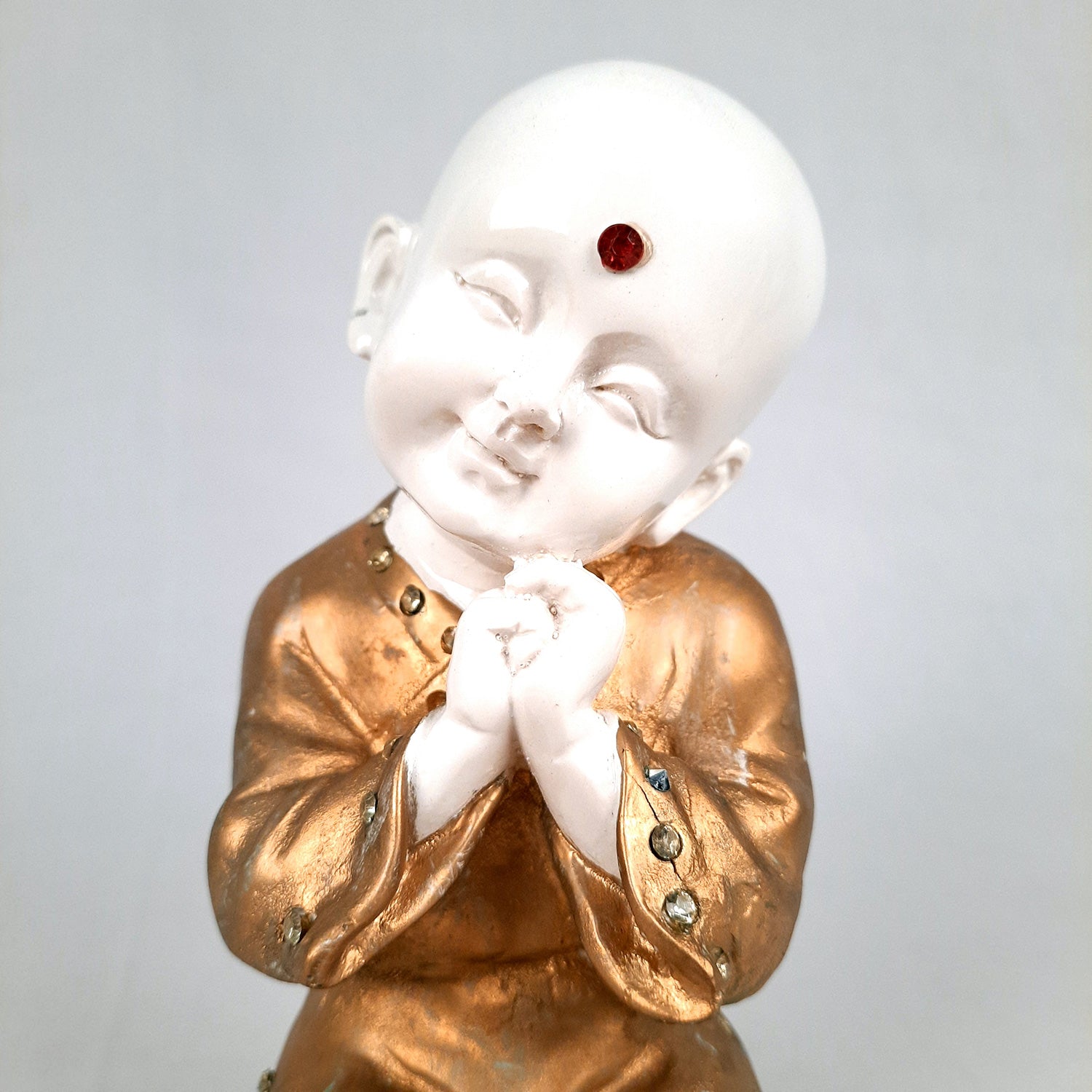 Baby Monk Showpiece - for Home & Garden Decor - 8 Inch-Apkamart #Style_Design 3