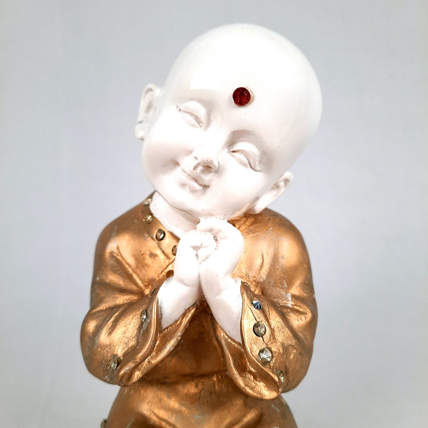 Baby Monk Showpiece - for Home & Garden Decor - 8 Inch-Apkamart #Style_Design 3