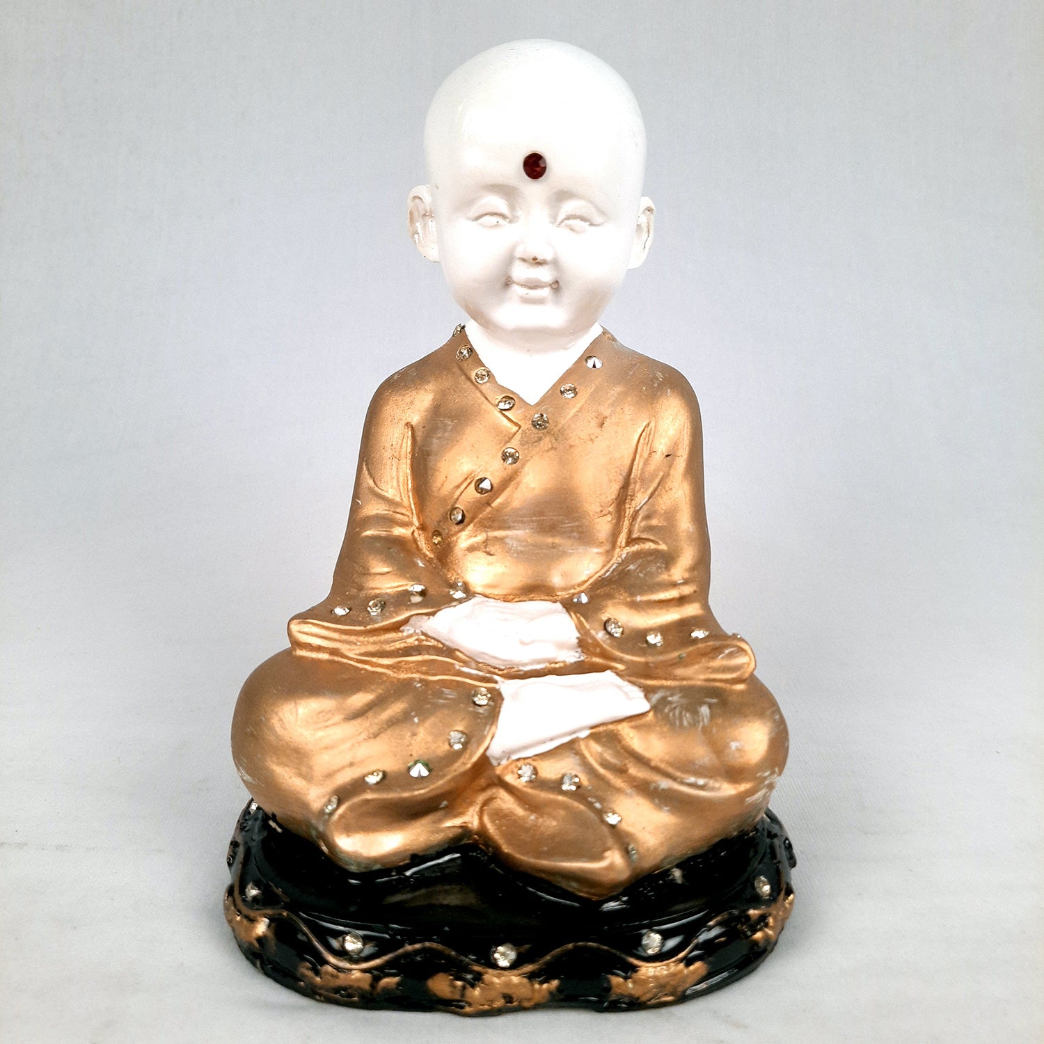 Baby Monk Showpiece - for Home & Garden Decor - 8 Inch-Apkamart #Style_Design 1