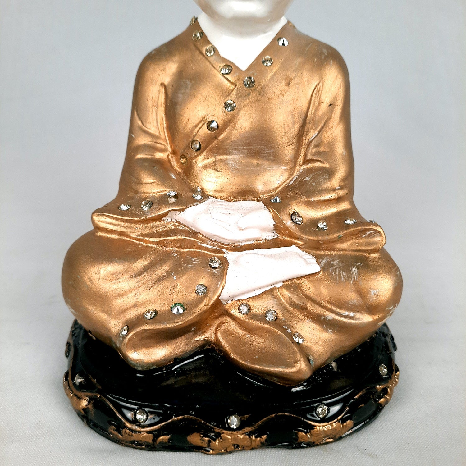 Baby Monk Showpiece - for Home & Garden Decor - 8 Inch-Apkamart #Style_Design 1