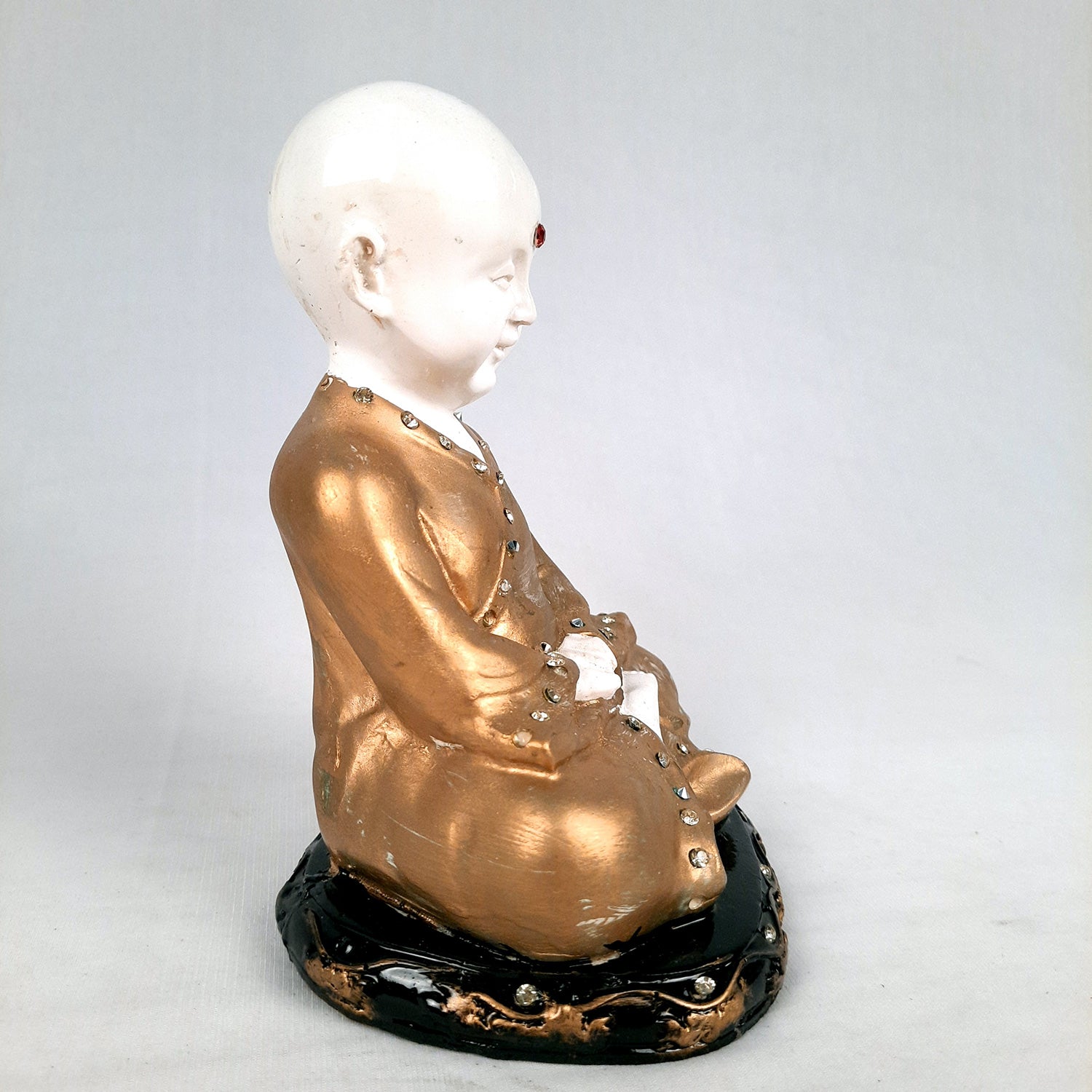 Baby Monk Showpiece - for Home & Garden Decor - 8 Inch-Apkamart #Style_Design 1