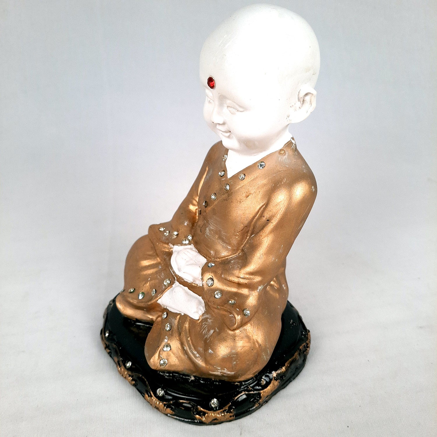 Baby Monk Showpiece - for Home & Garden Decor - 8 Inch-Apkamart #Style_Design 1