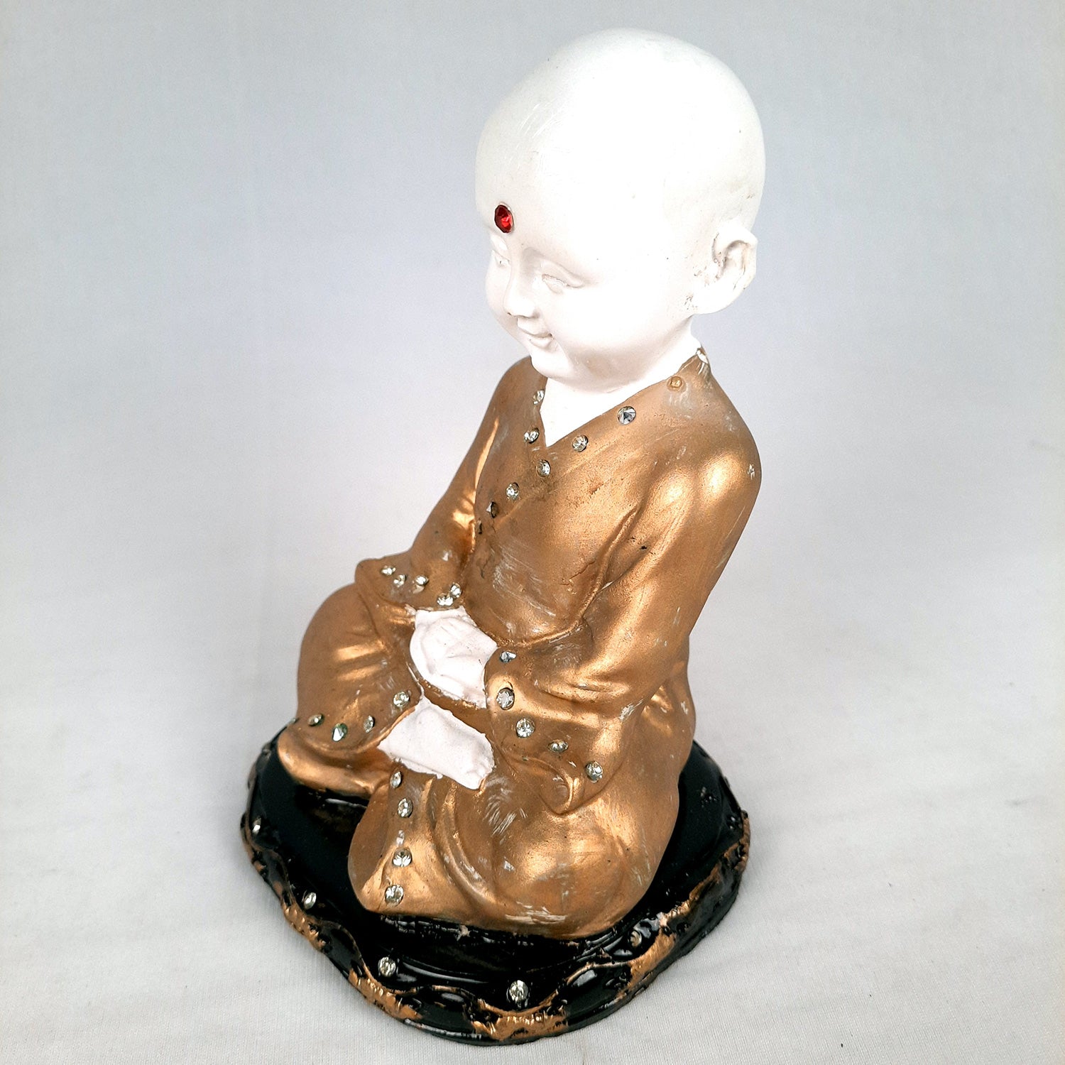 Baby Monk Showpiece - for Home & Garden Decor - 8 Inch-Apkamart #Style_Design 1