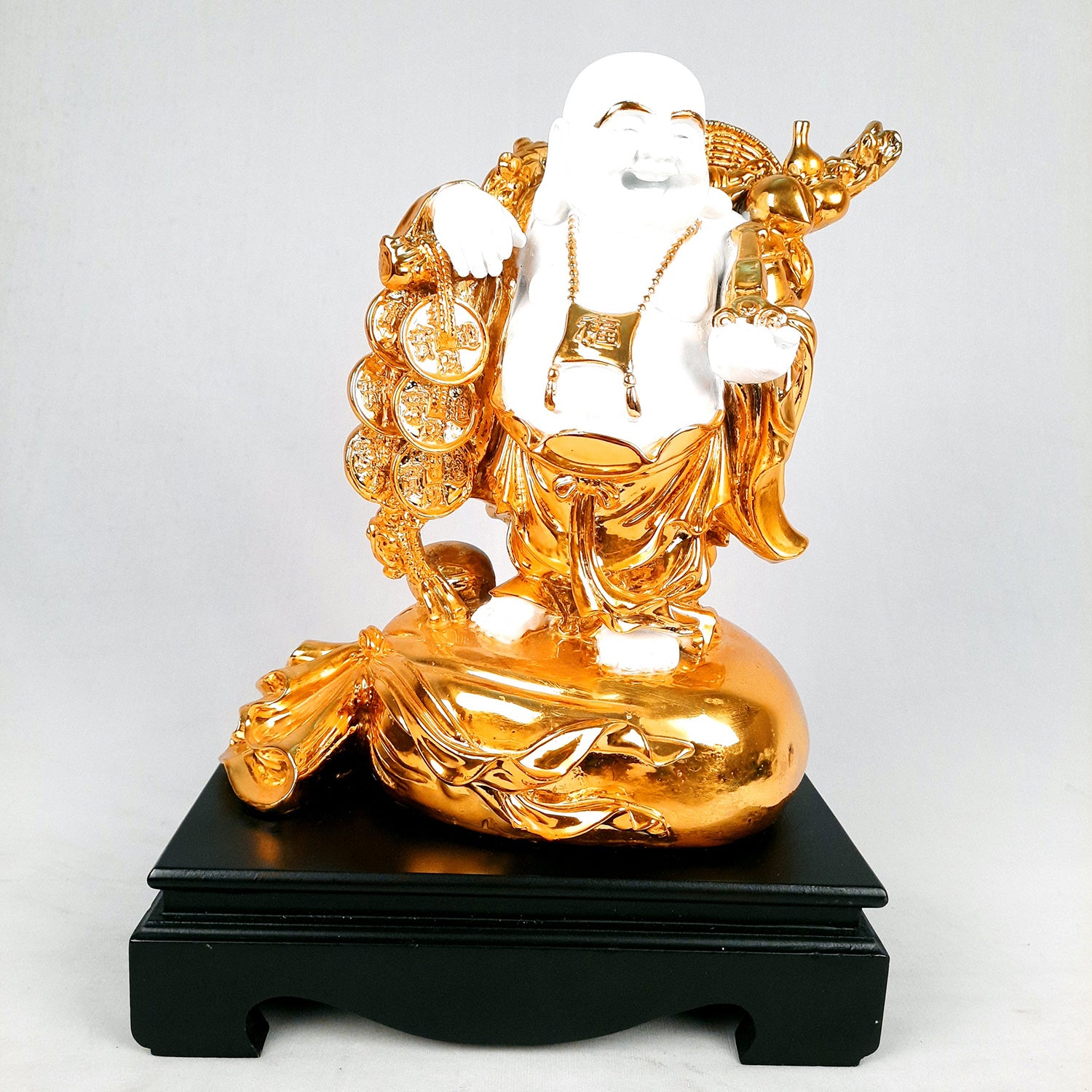 Laughing Buddha for Luck | Happy Man for Fortune & Prosperity | Office Decor | Table Decor - 12.5 Inch-apkamart