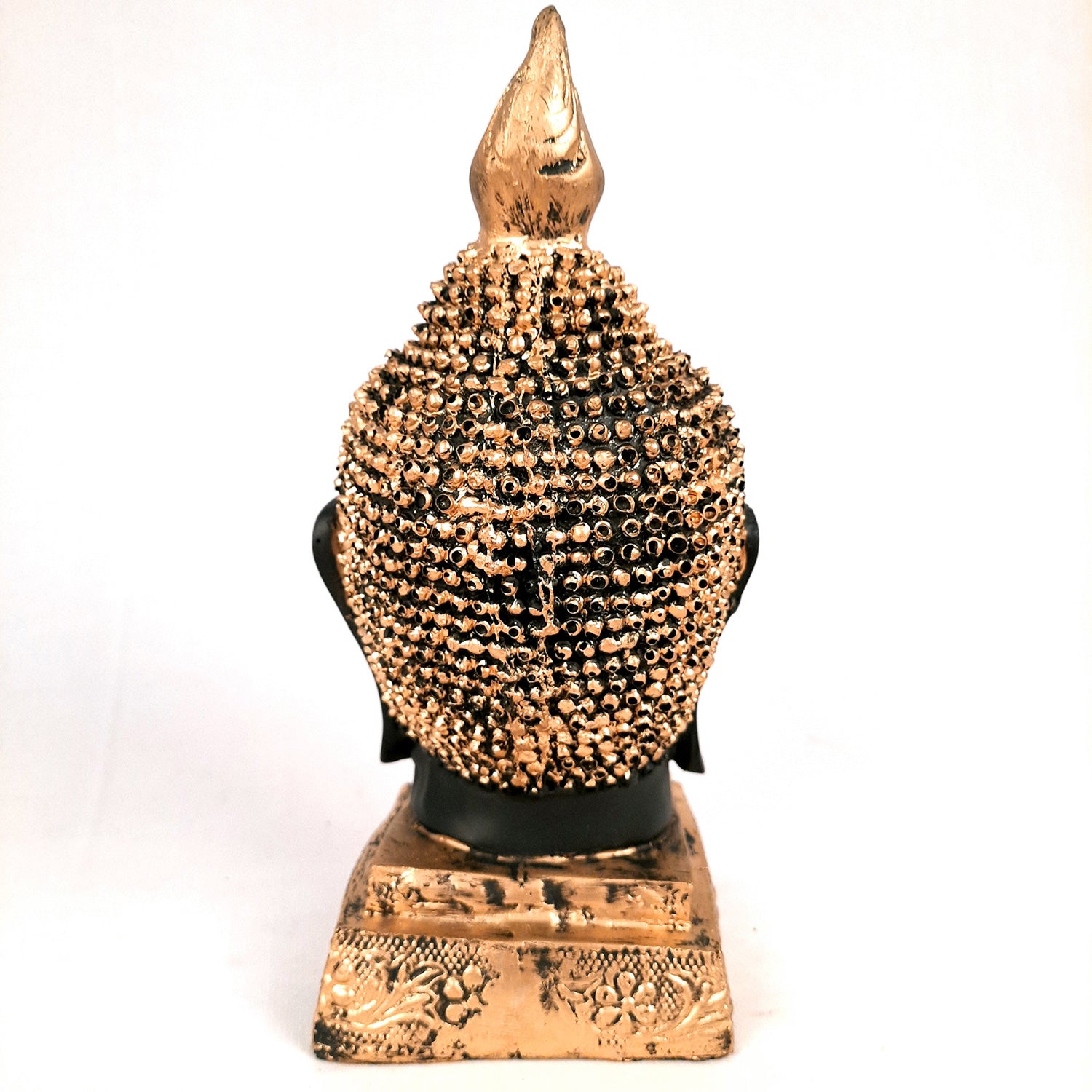 Buddha Statue | Lord Gautam Buddha Head Idol Showpiece - For Living room, Home, Table, Shelf, Office & Garden Decor & Gift - 11 Inch