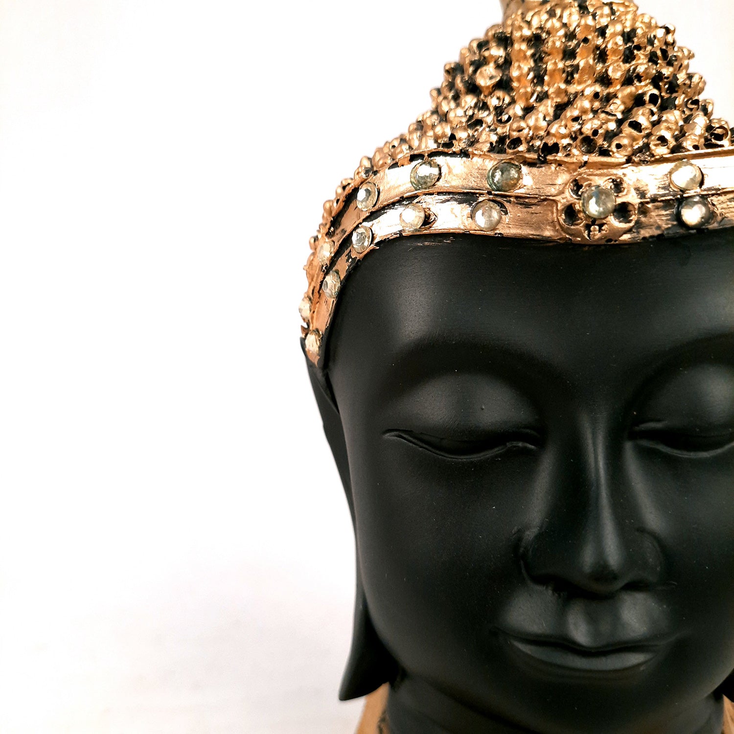 Buddha Statue | Lord Gautam Buddha Head Idol Showpiece - For Living room, Home, Table, Shelf, Office & Garden Decor & Gift - 11 Inch