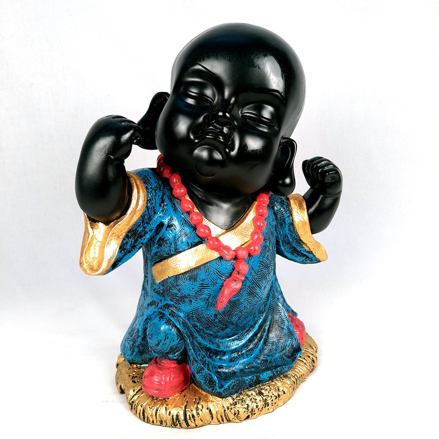 Baby Monk Showpiece - for Home & Garden Decor - 13 Inch-apkamart