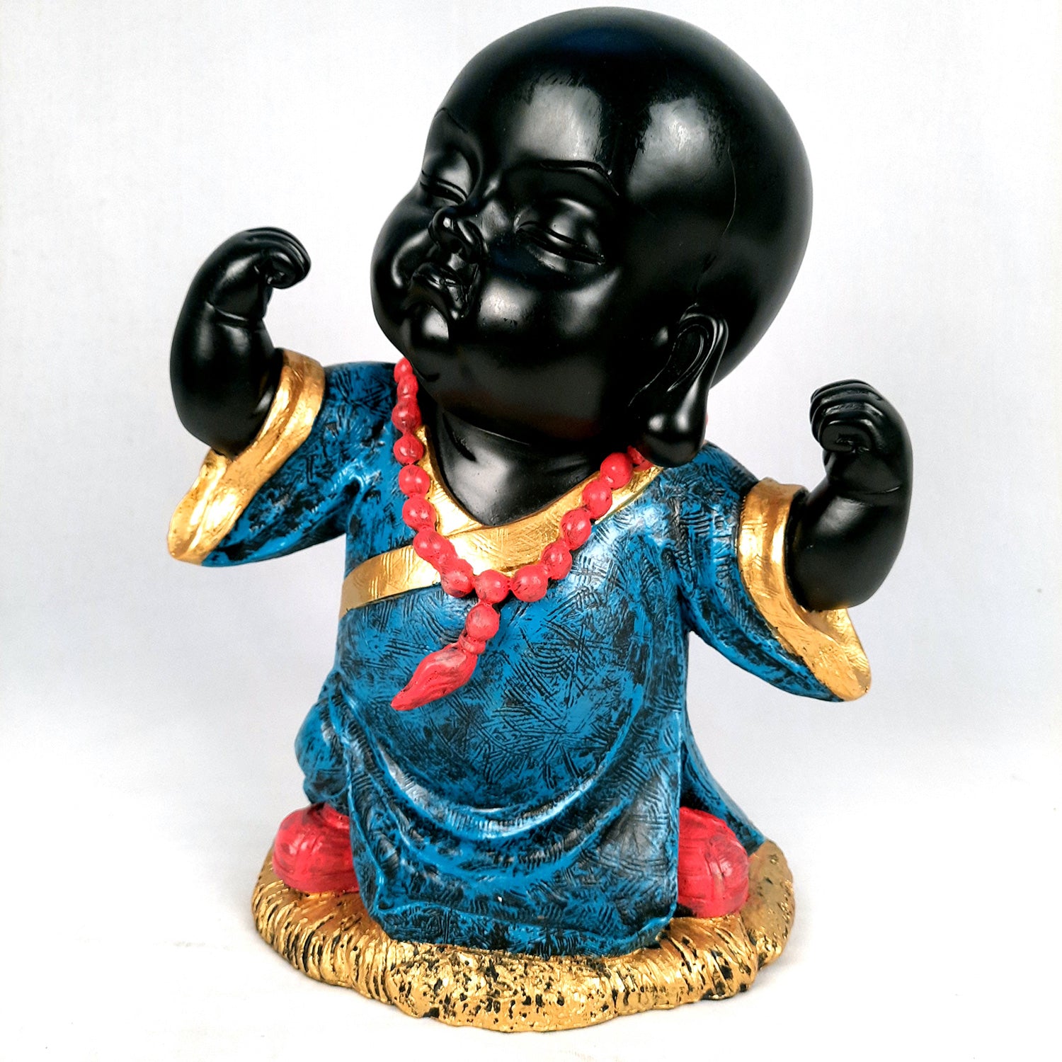 Baby Monk Showpiece - for Home & Garden Decor - 13 Inch-apkamart