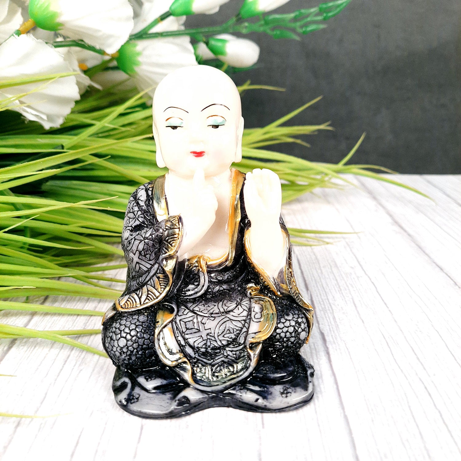 Baby Monk Showpiece - for Car Dashboard- 4 inch-Apkamart #Style_Design 2