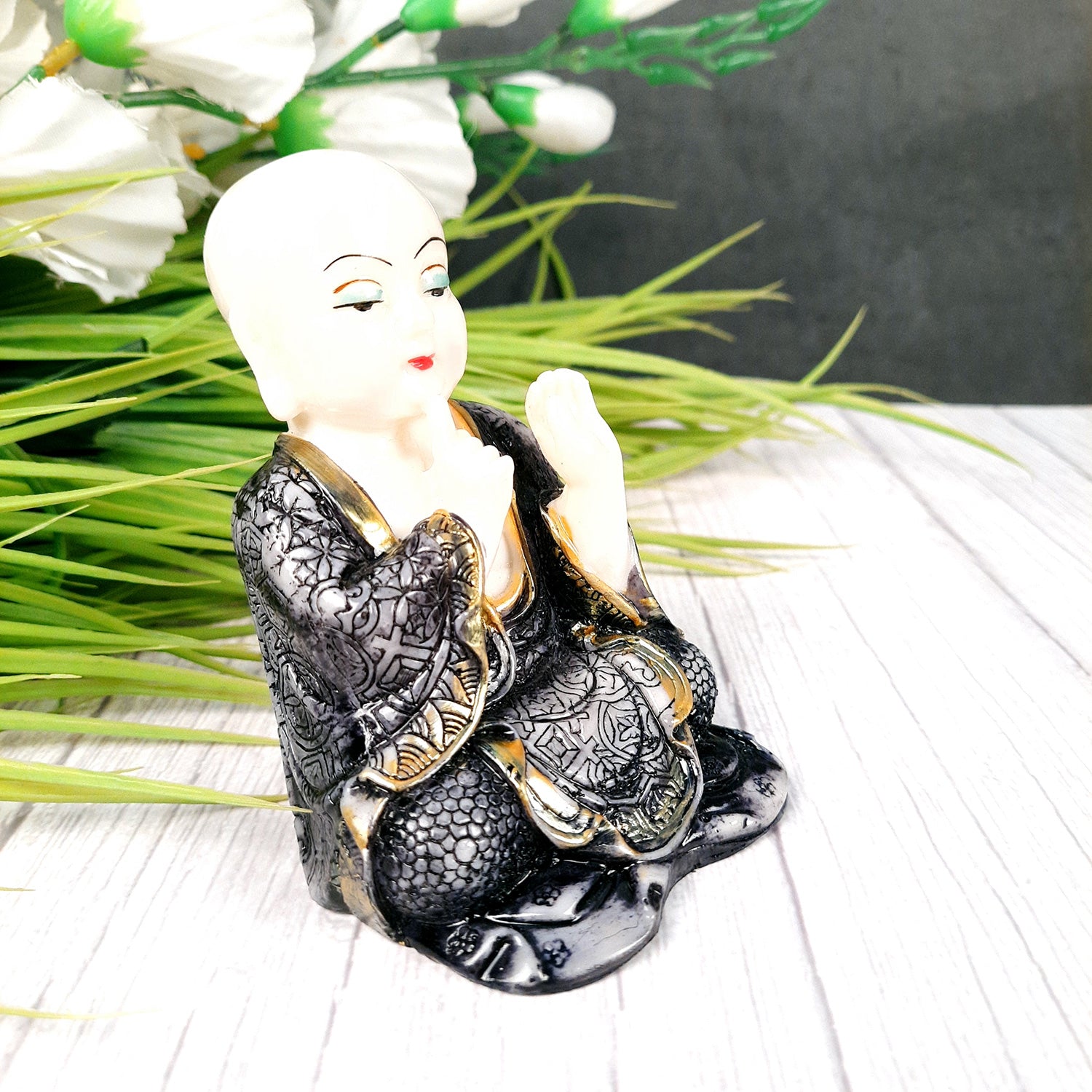 Baby Monk Showpiece - for Car Dashboard- 4 inch-Apkamart #Style_Design 2