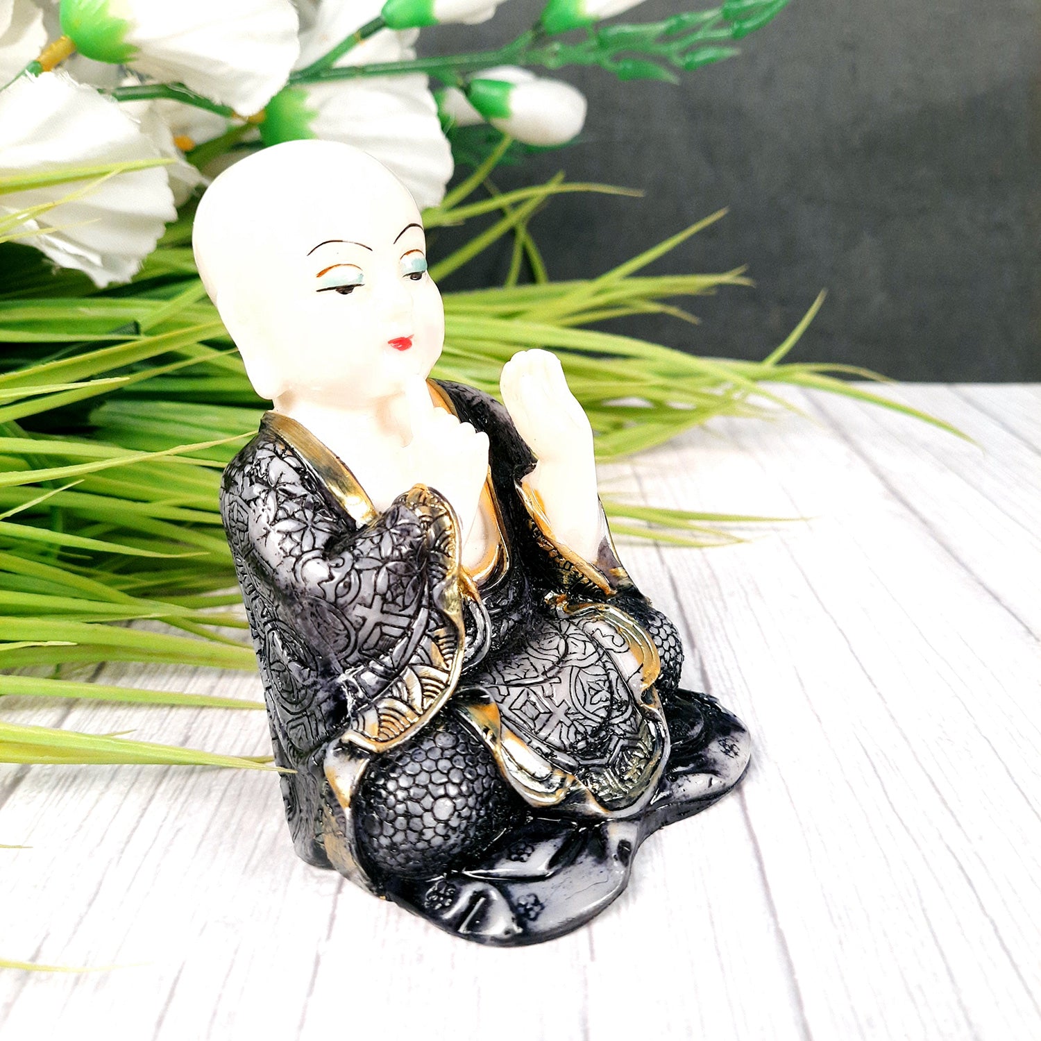 Baby Monk Showpiece - for Car Dashboard- 4 inch-Apkamart #Style_Design 2