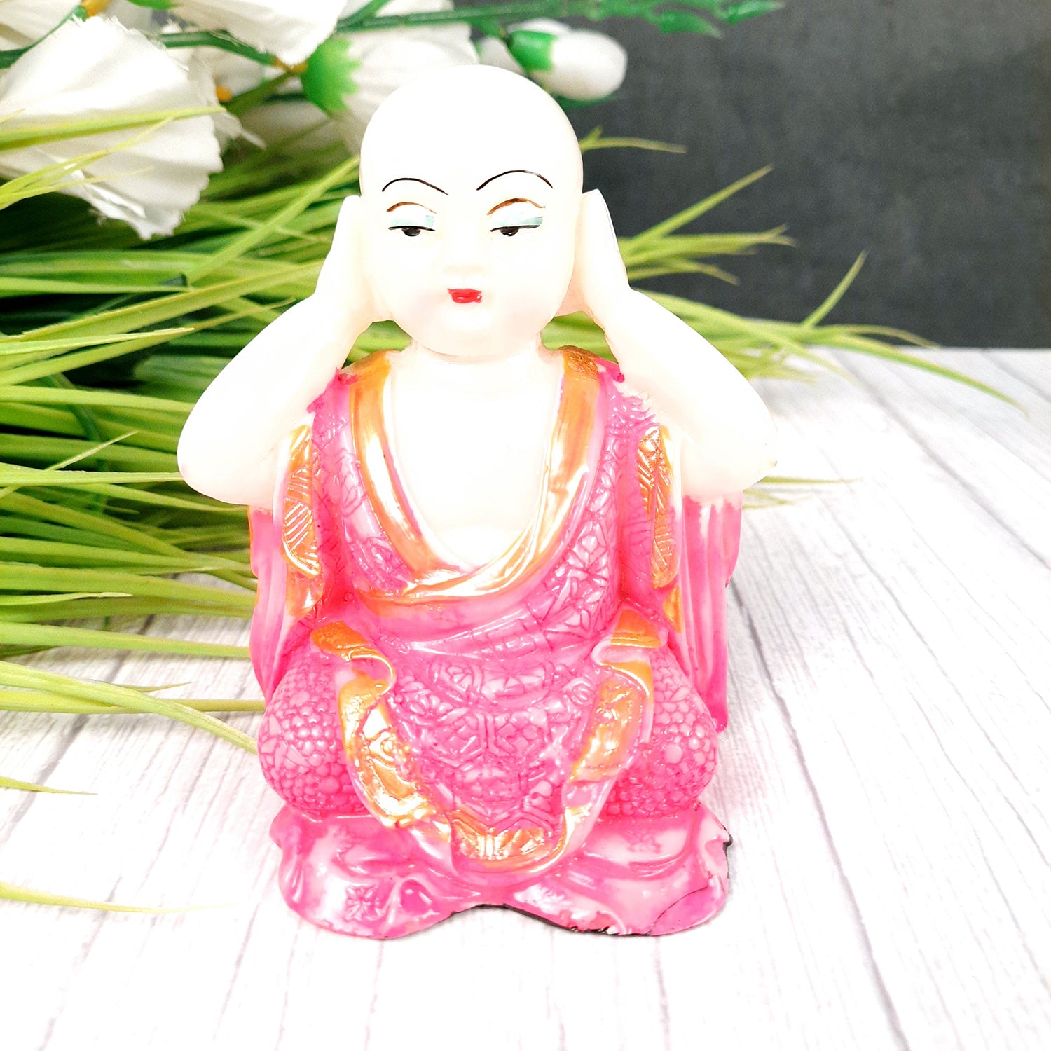 Baby Monk Showpiece - for Car Dashboard- 4 inch-Apkamart #Style_Design 1