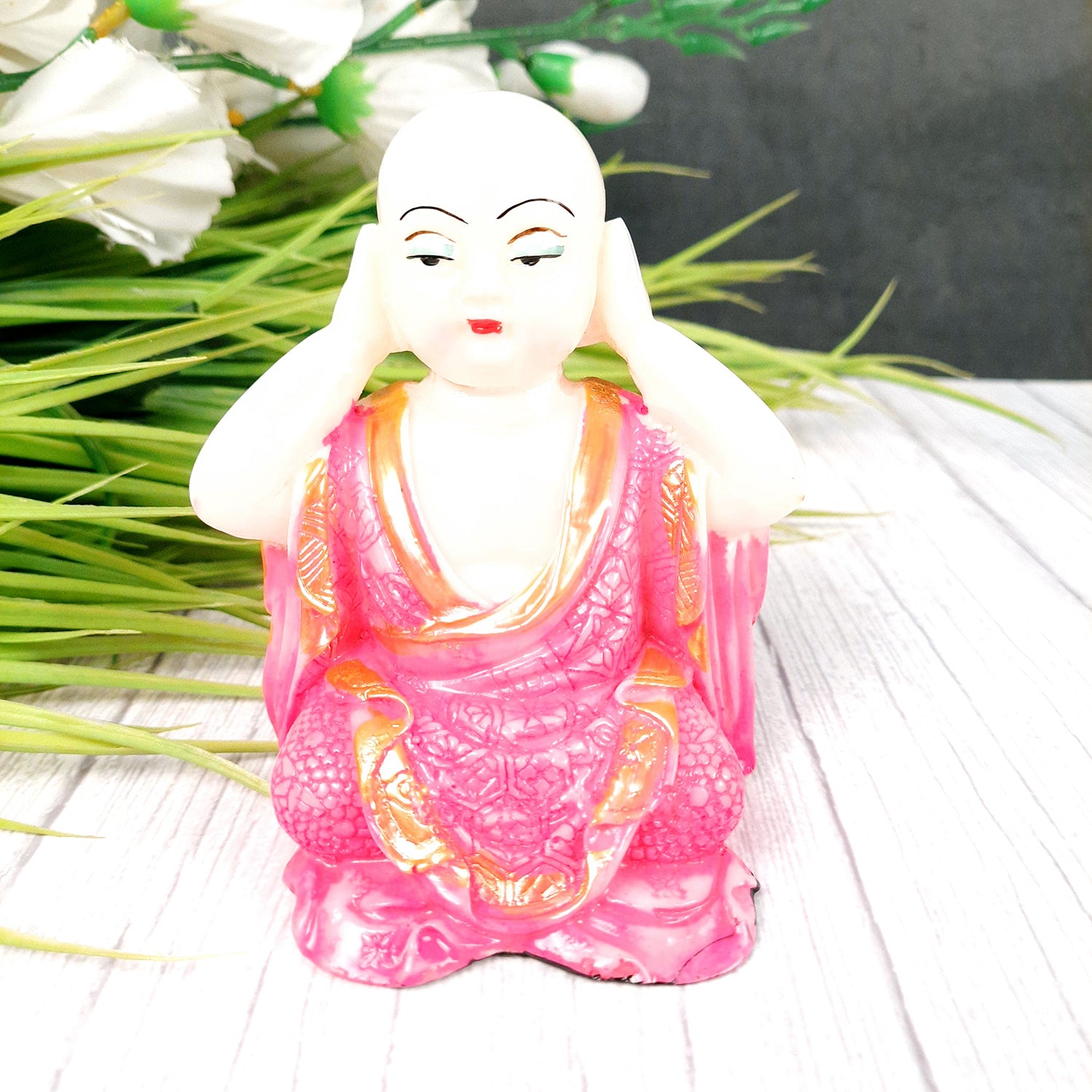 Baby Monk Showpiece - for Car Dashboard- 4 inch-Apkamart #Style_Design 1
