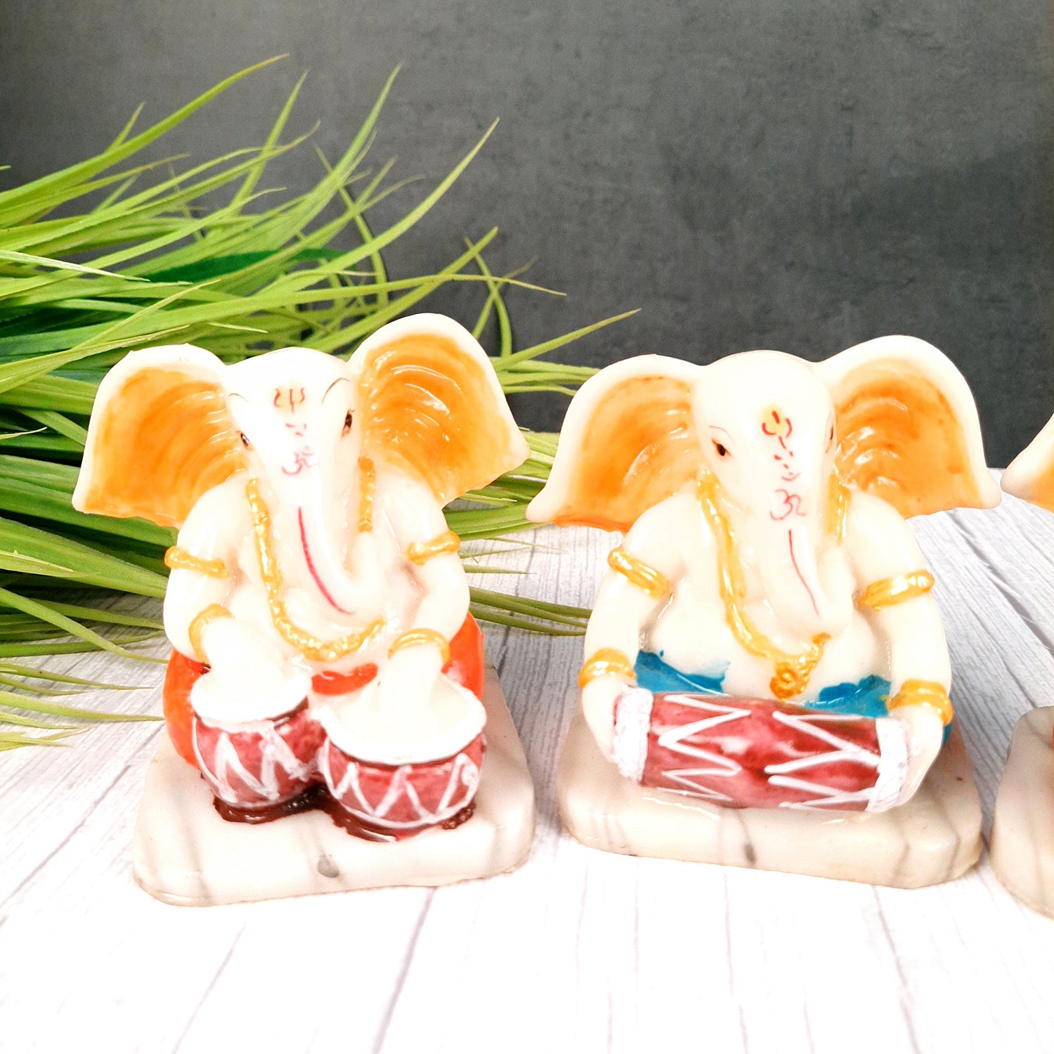 Ganesh Idol | Ganesh Idol for Car Dashboard - 4 Inch-Apkamart #Style_Pack of 3