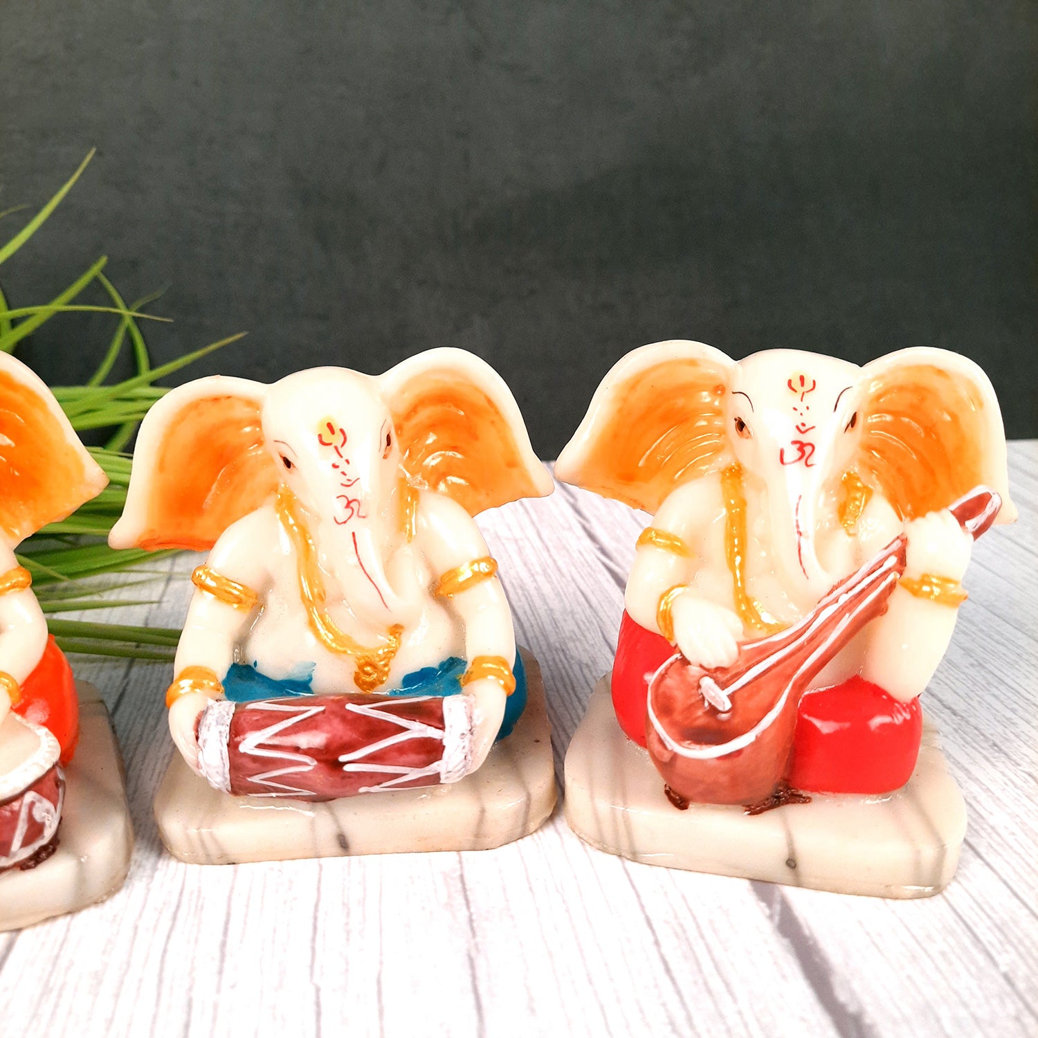 Ganesh Idol | Ganesh Idol for Car Dashboard - 4 Inch-Apkamart #Style_Pack of 3