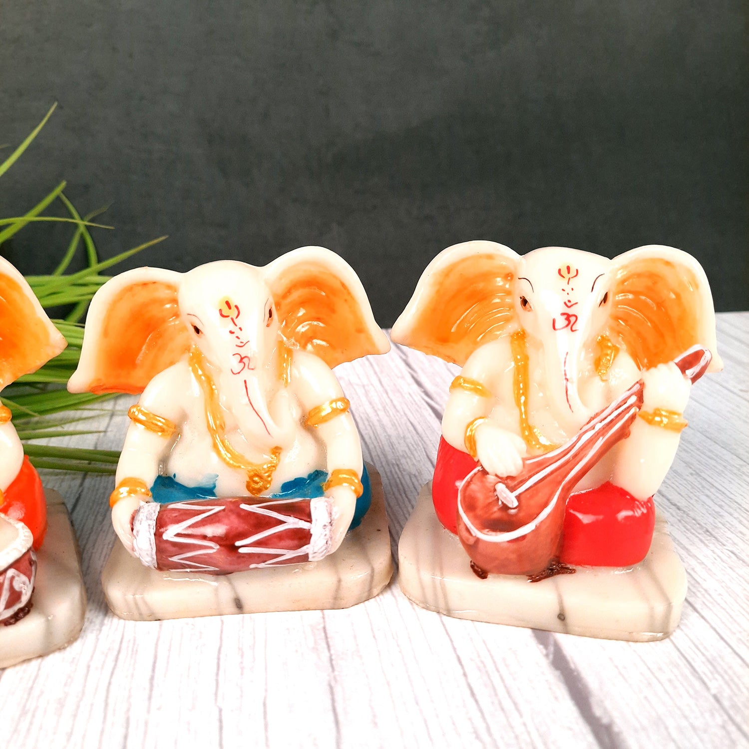 Ganesh Idol | Ganesh Idol for Car Dashboard - 4 Inch-Apkamart #Style_Pack of 3