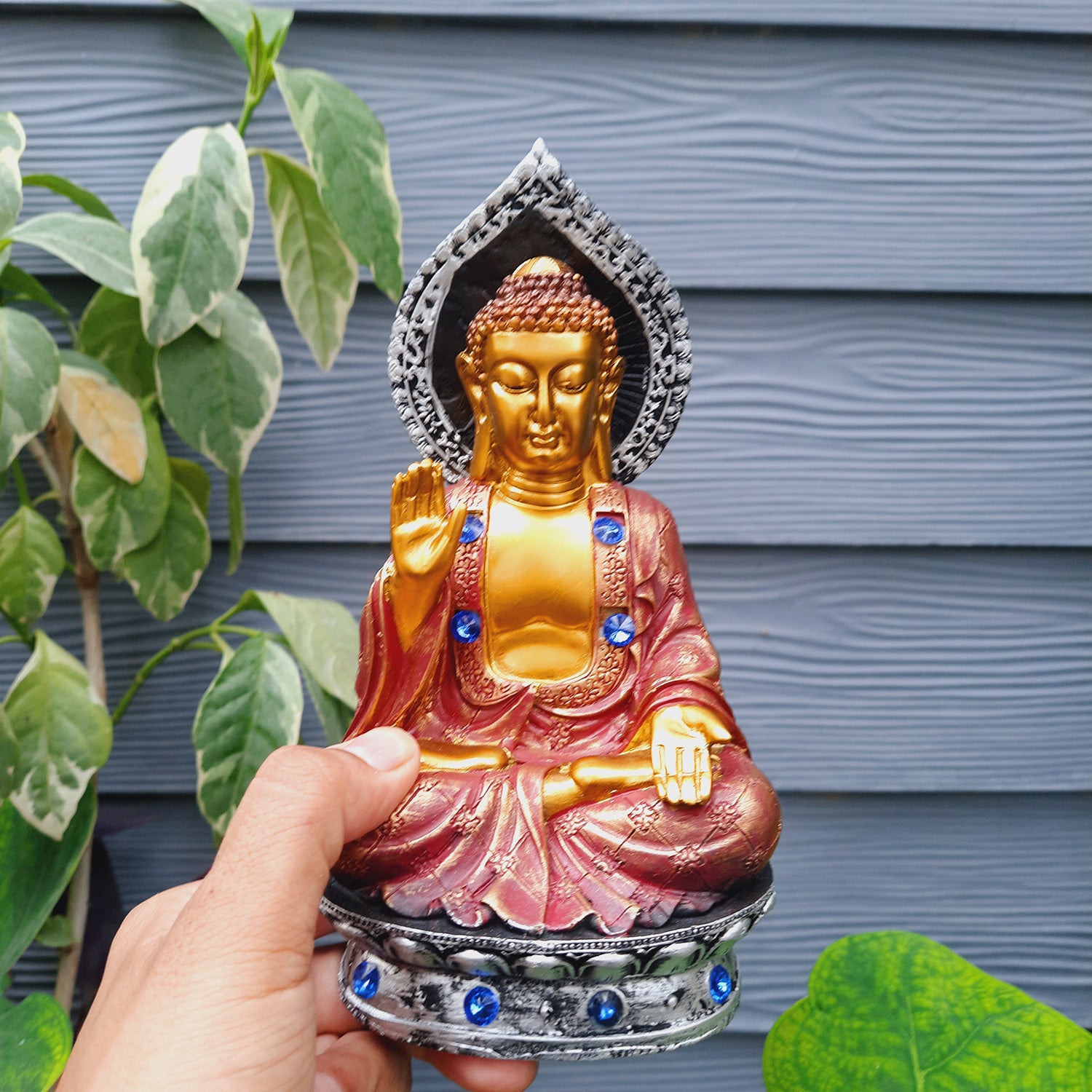 Buddha Statue | Lord Buddha Showpiece -for Home & Table Decor, Office & Gifts - 8 Inch - apkamart