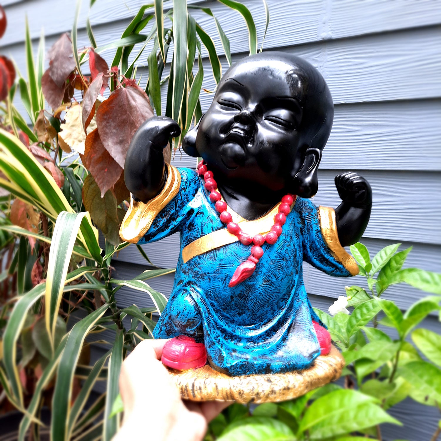 Baby Monk Showpiece - for Home & Garden Decor - 13 Inch-apkamart