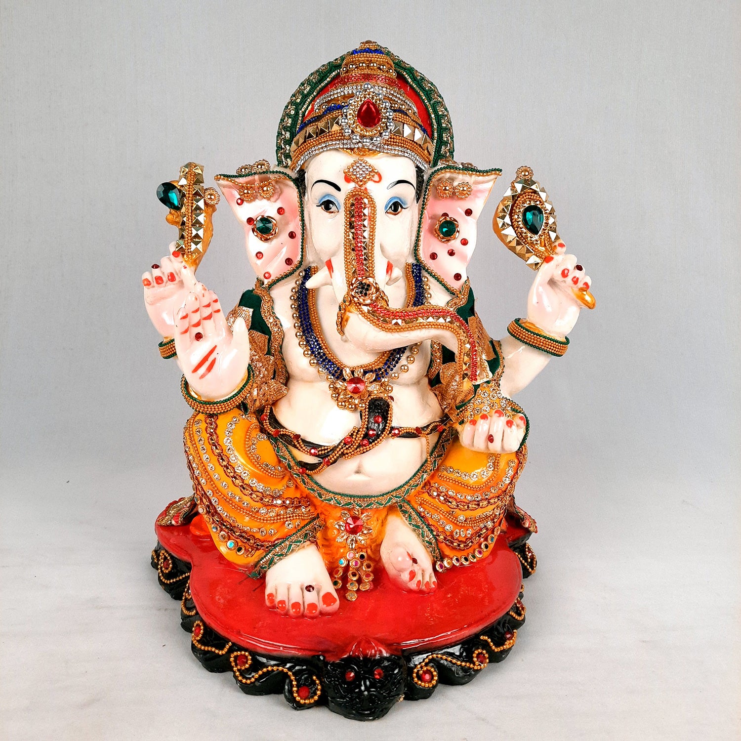 Lord Ganesha Murti | Ganesh Murti for Ganesh Chaturthi - 13 Inch- Apkamart