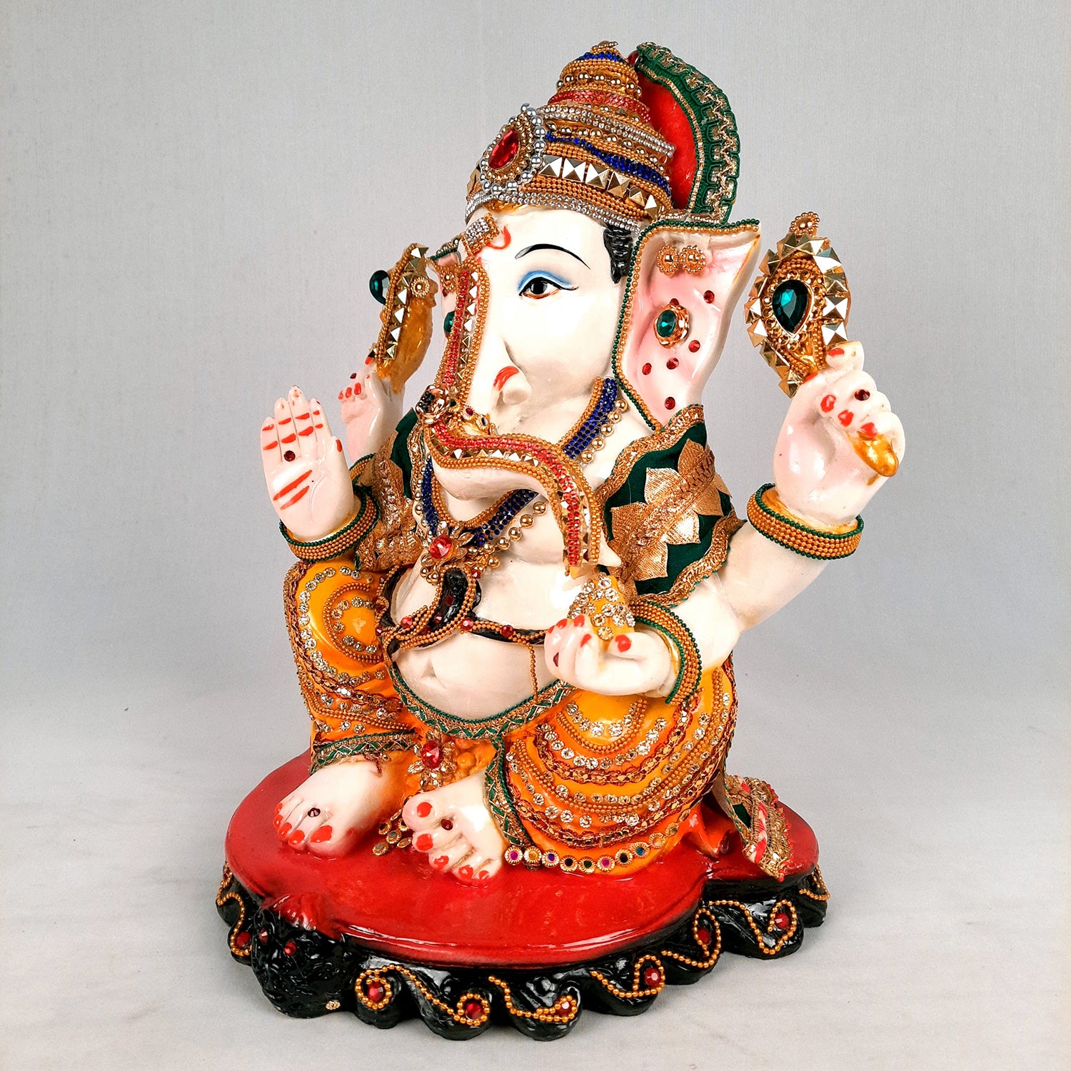 Lord Ganesha Murti | Ganesh Murti for Ganesh Chaturthi - 13 Inch- Apkamart