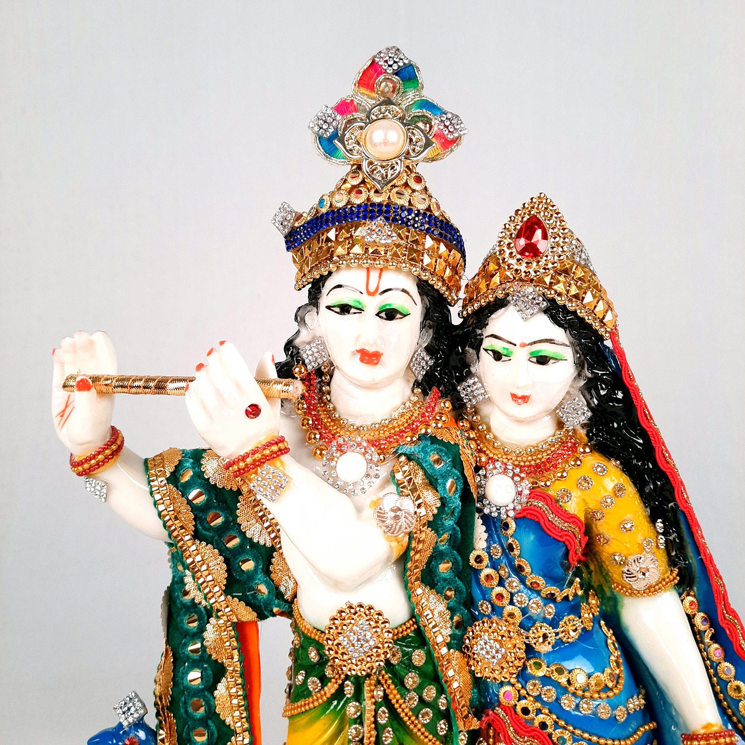 Radha Krishna Statue - For Wedding gifts & Home Decor - 14 Inches- Apkamart