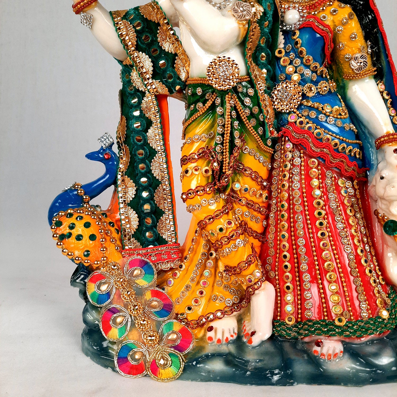 Radha Krishna Statue - For Wedding gifts & Home Decor - 14 Inches- Apkamart
