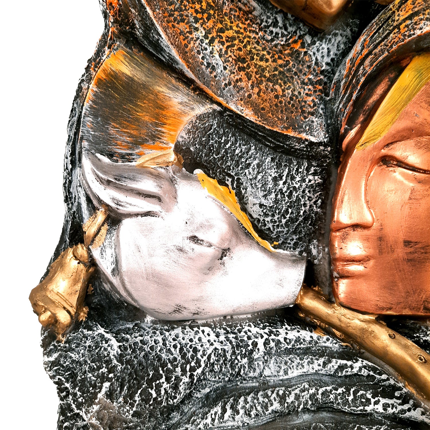 Radha Krishna Statue - For Living Room & Gifts - 15 Inch- Apkamart #Color_Copper