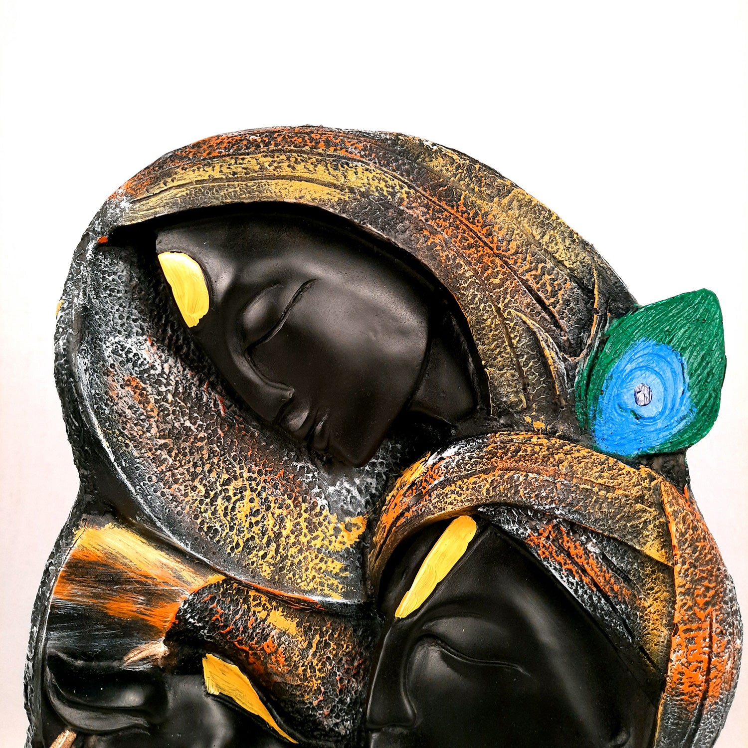 Radha Krishna Statue - For Living Room & Gifts - 15 Inch- Apkamart #Color_Black